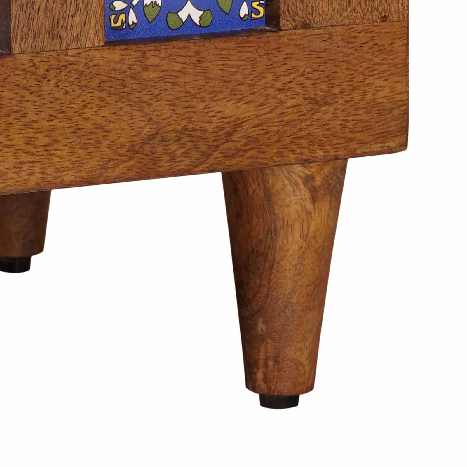 vidaXL Nachtkastje met lade Bruin 50 x 33 x 60 cm Massief Mango Hout