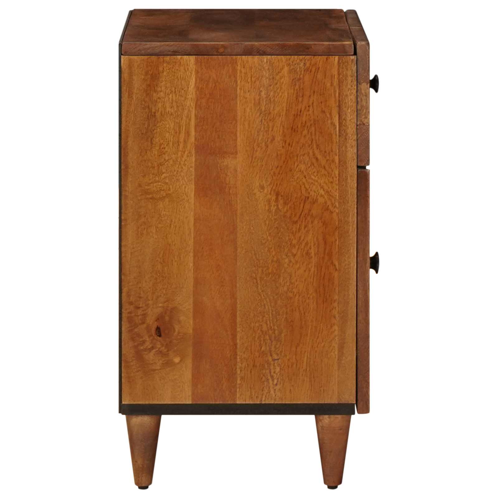 vidaXL Nachtkastje met lade Bruin 50 x 33 x 60 cm Massief Mango Hout
