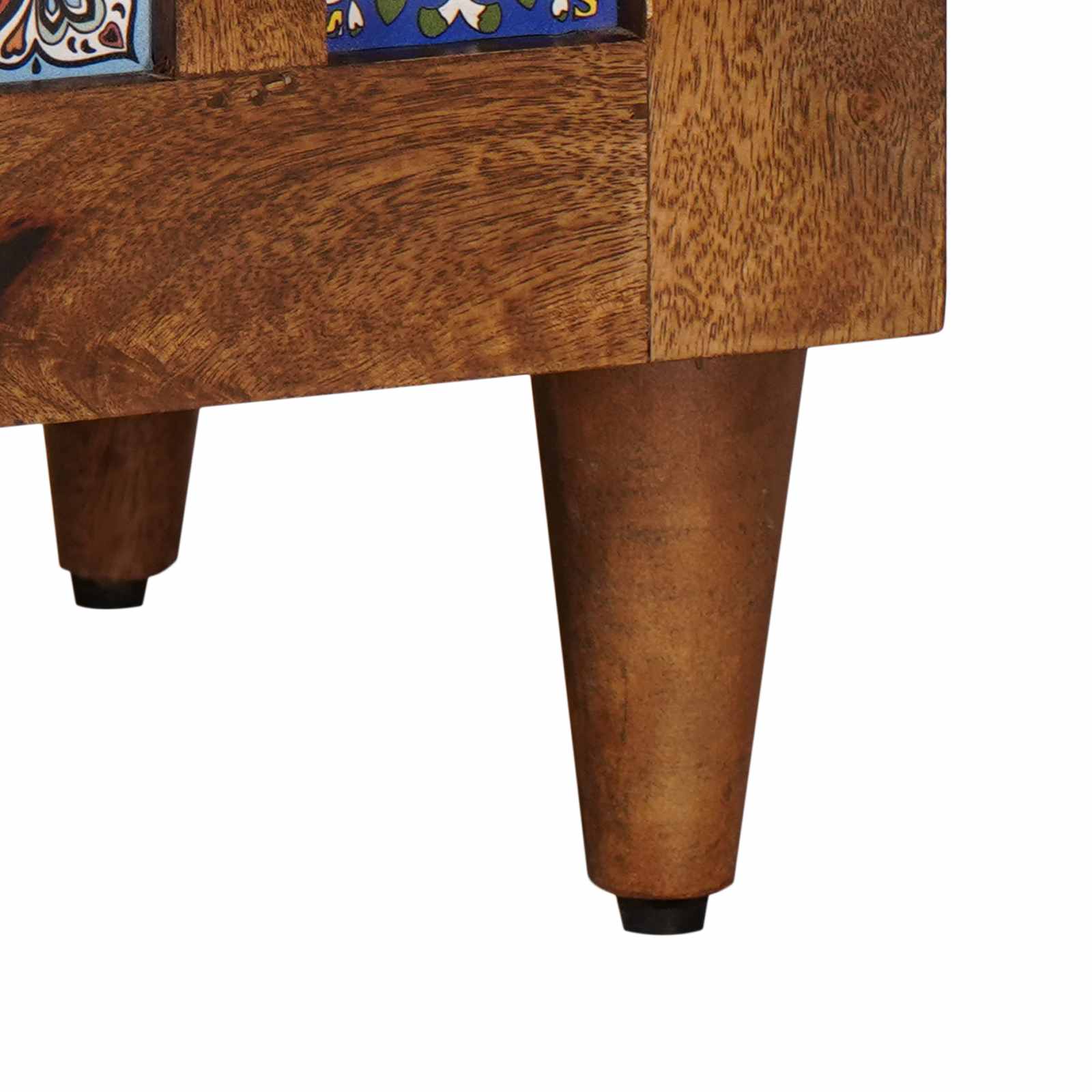 vidaXL Nachtkastje met lade Bruin 50 x 33 x 60 cm Massief Mango Hout