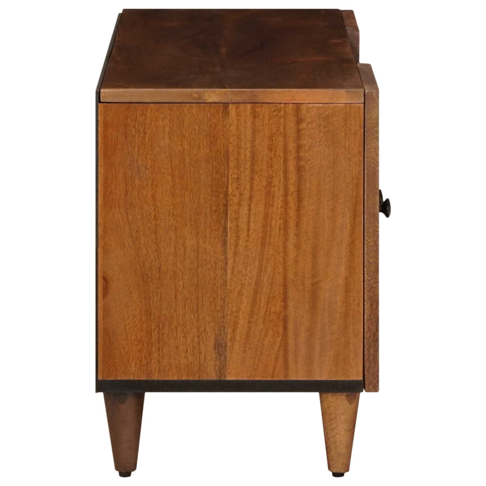 vidaXL TV-kast Walnotenhout 105 x 33,5 x 46 cm Massief Mango Hout