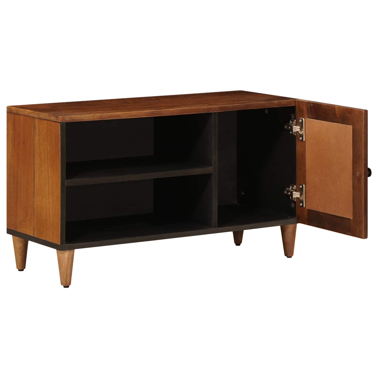 vidaXL TV-kast Walnotenhout 80 x 31,5 x 46 cm Massief Mango Hout