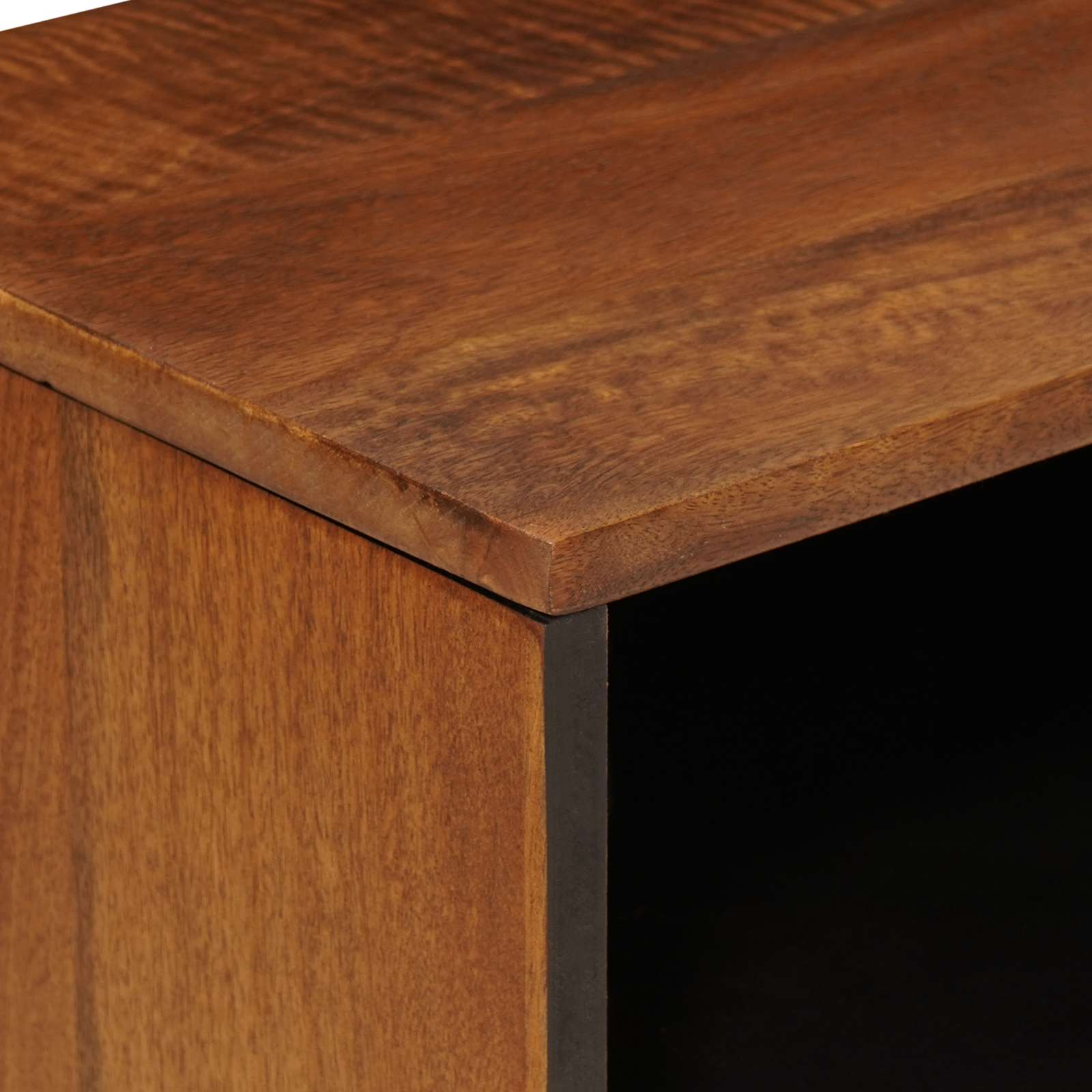 vidaXL TV-kast Walnotenhout 80 x 31,5 x 46 cm Massief Mango Hout