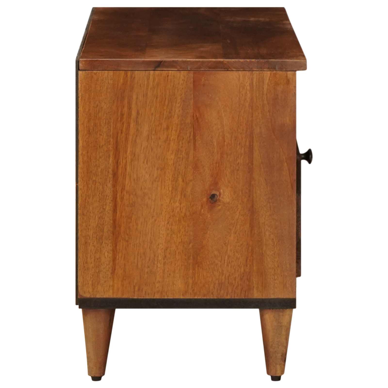 vidaXL TV-kast Walnotenhout 100 x 33,5 x 46 cm Massief Mango Hout