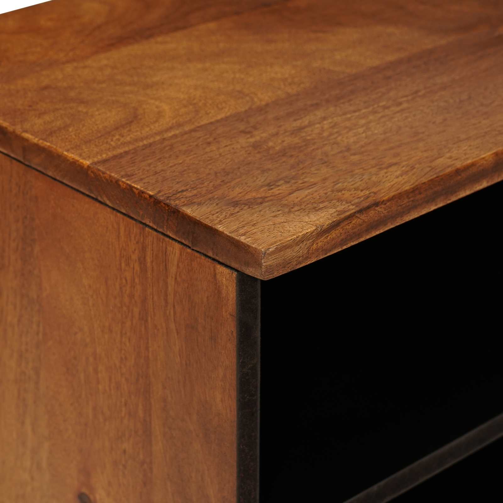 vidaXL TV-kast Walnotenhout 100 x 33,5 x 46 cm Massief Mango Hout