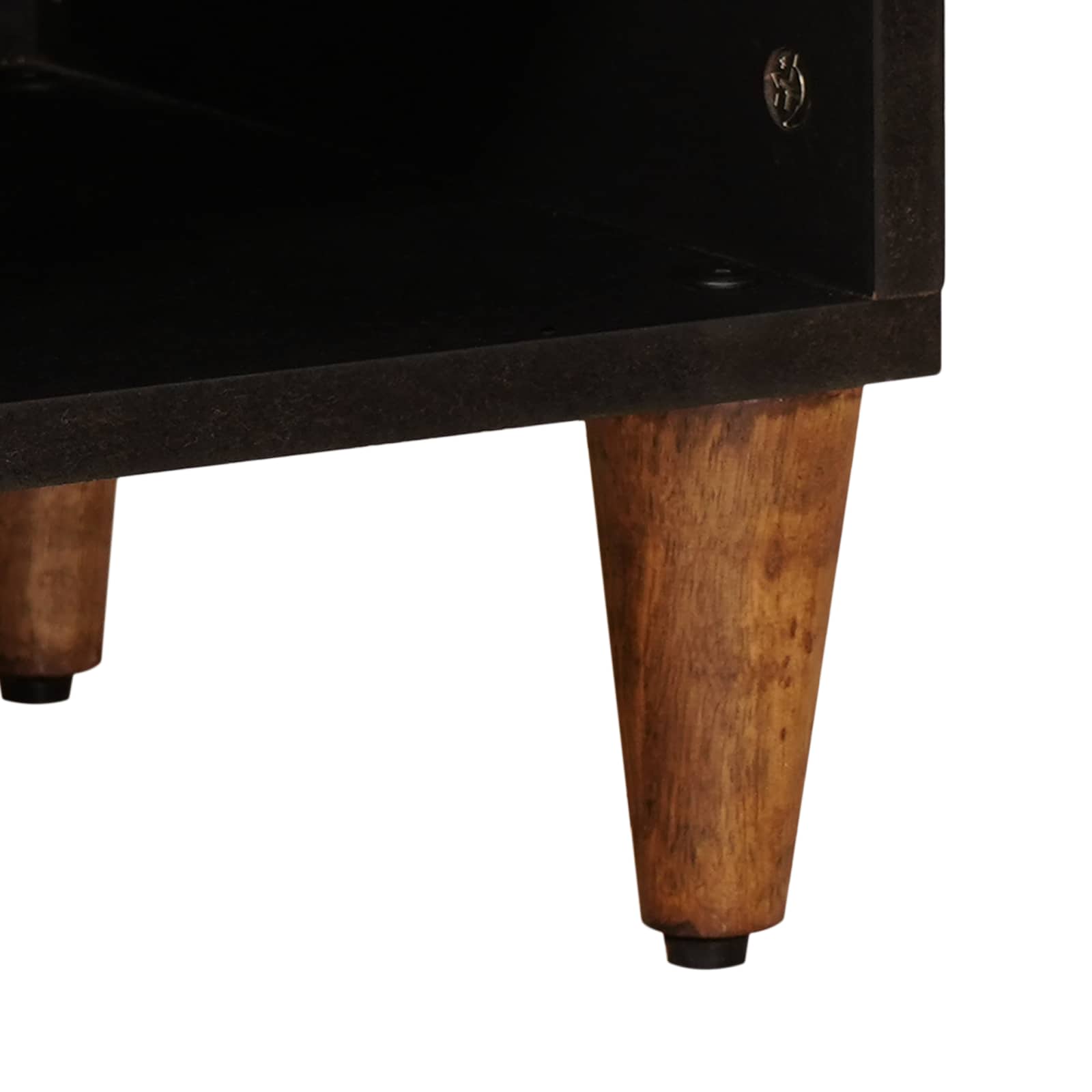 vidaXL TV-kast Walnotenhout 100 x 33,5 x 46 cm Massief Mango Hout