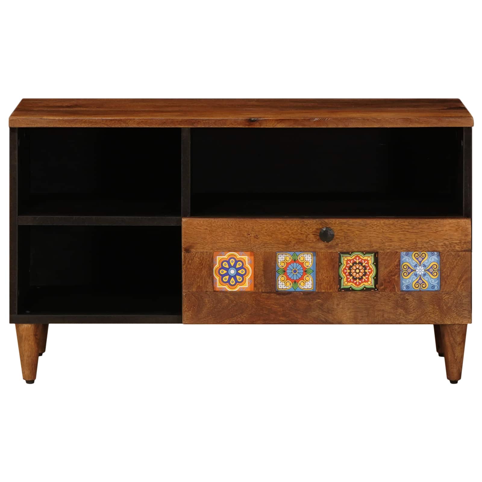 vidaXL TV-kast Walnotenhout 80 x 33,5 x 46 cm Massief Mango Hout