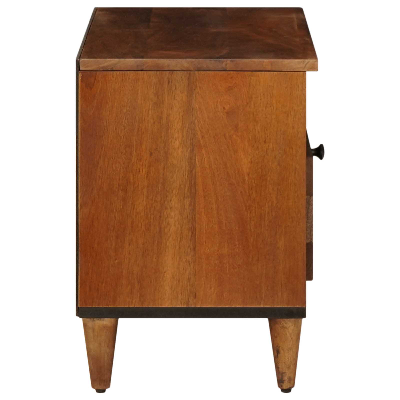vidaXL TV-kast Walnotenhout 80 x 33,5 x 46 cm Massief Mango Hout
