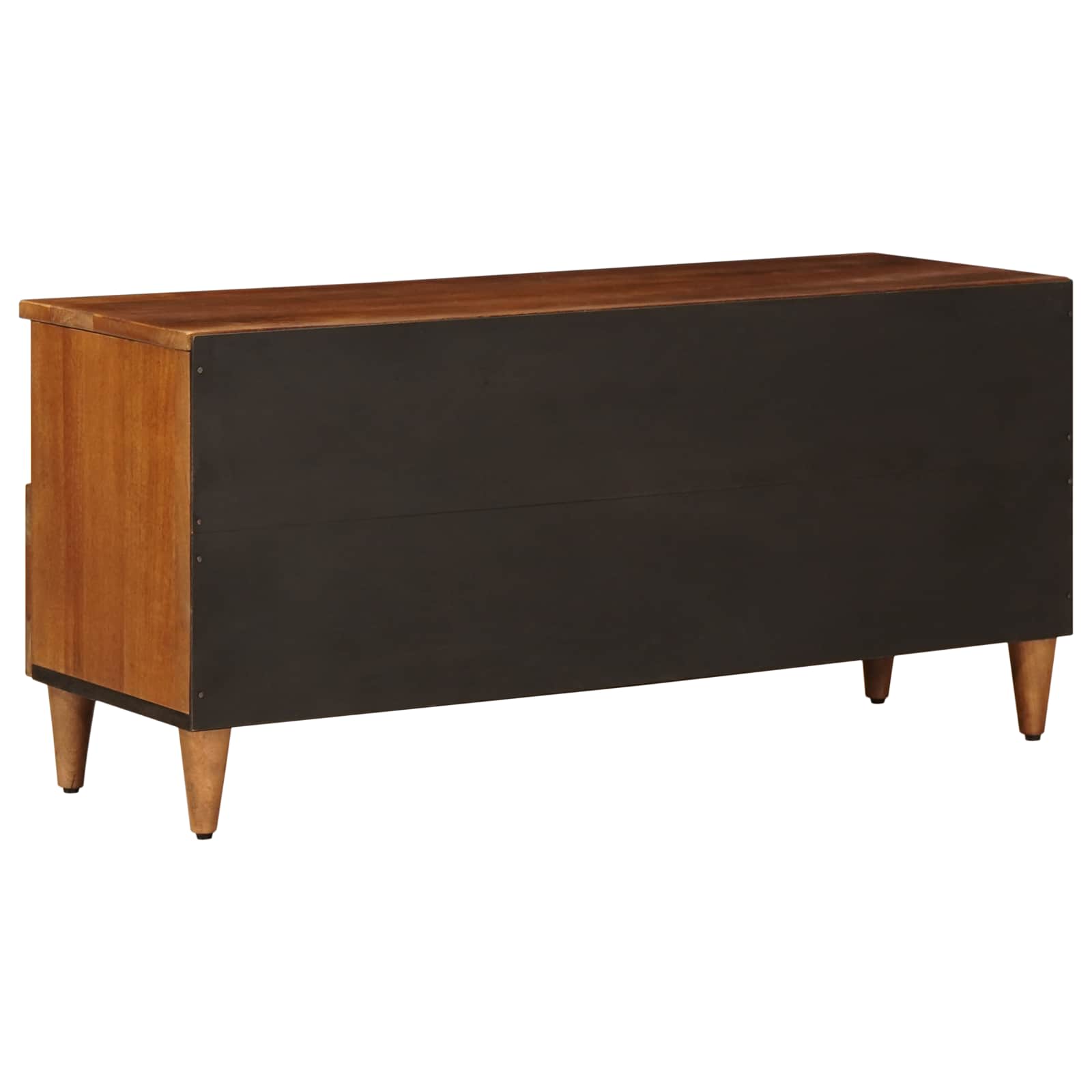 vidaXL TV-kast Walnotenhout 100 x 33,5 x 46 cm Massief Mango Hout