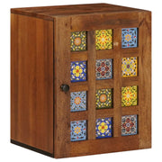vidaXL Badkamer Hangkast met opslag Walnotenhout 38 x 33,5 x 48 cm