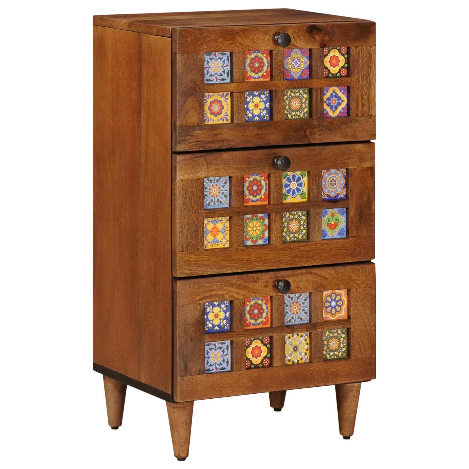 vidaXL Dressoir Walnotenhout 40 x 33,5 x 75 cm Massief Mango Hout