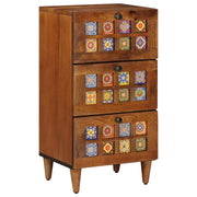 vidaXL Dressoir Walnotenhout 40 x 33,5 x 75 cm Massief Mango Hout