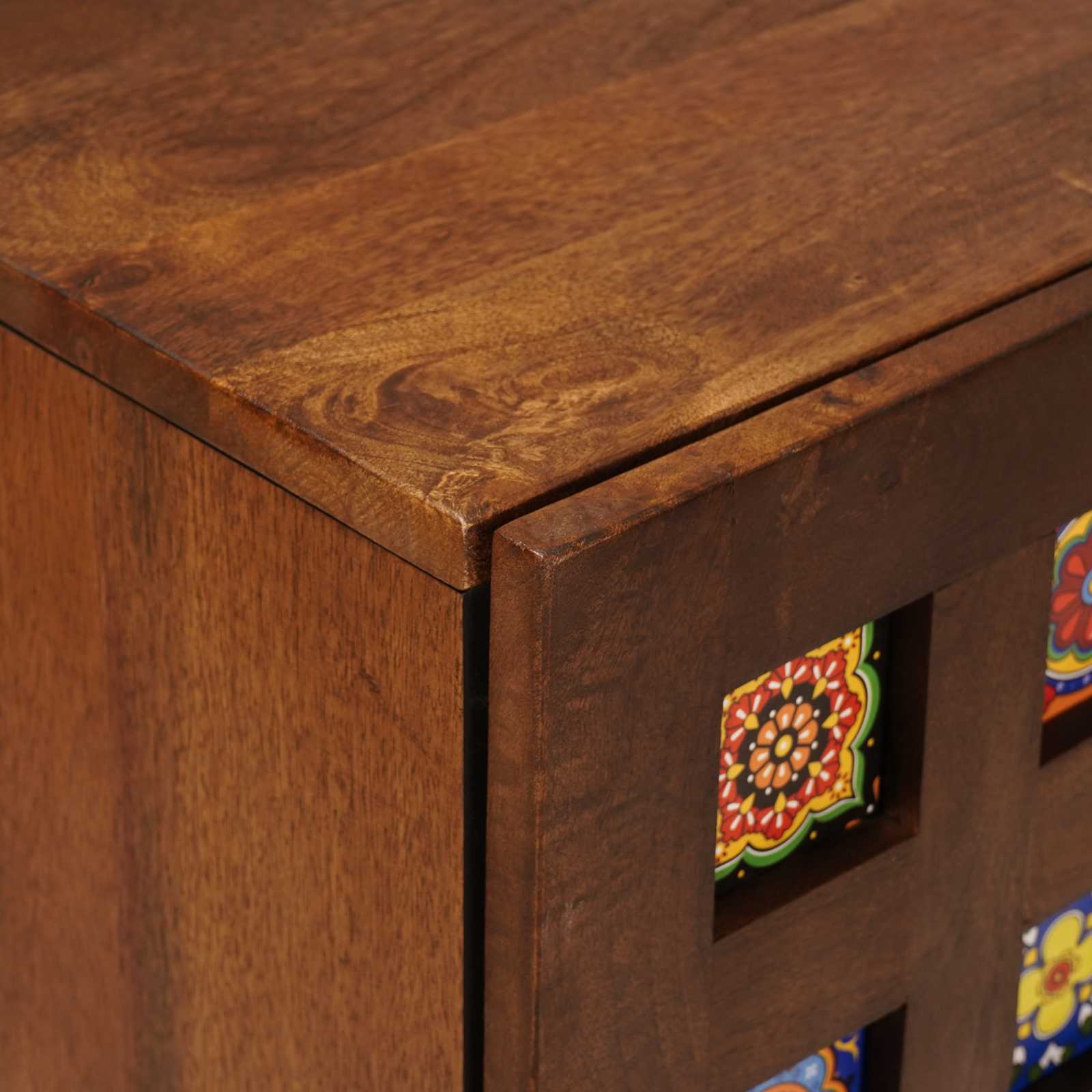 vidaXL Dressoir Walnotenhout 40 x 33,5 x 75 cm Massief Mango Hout