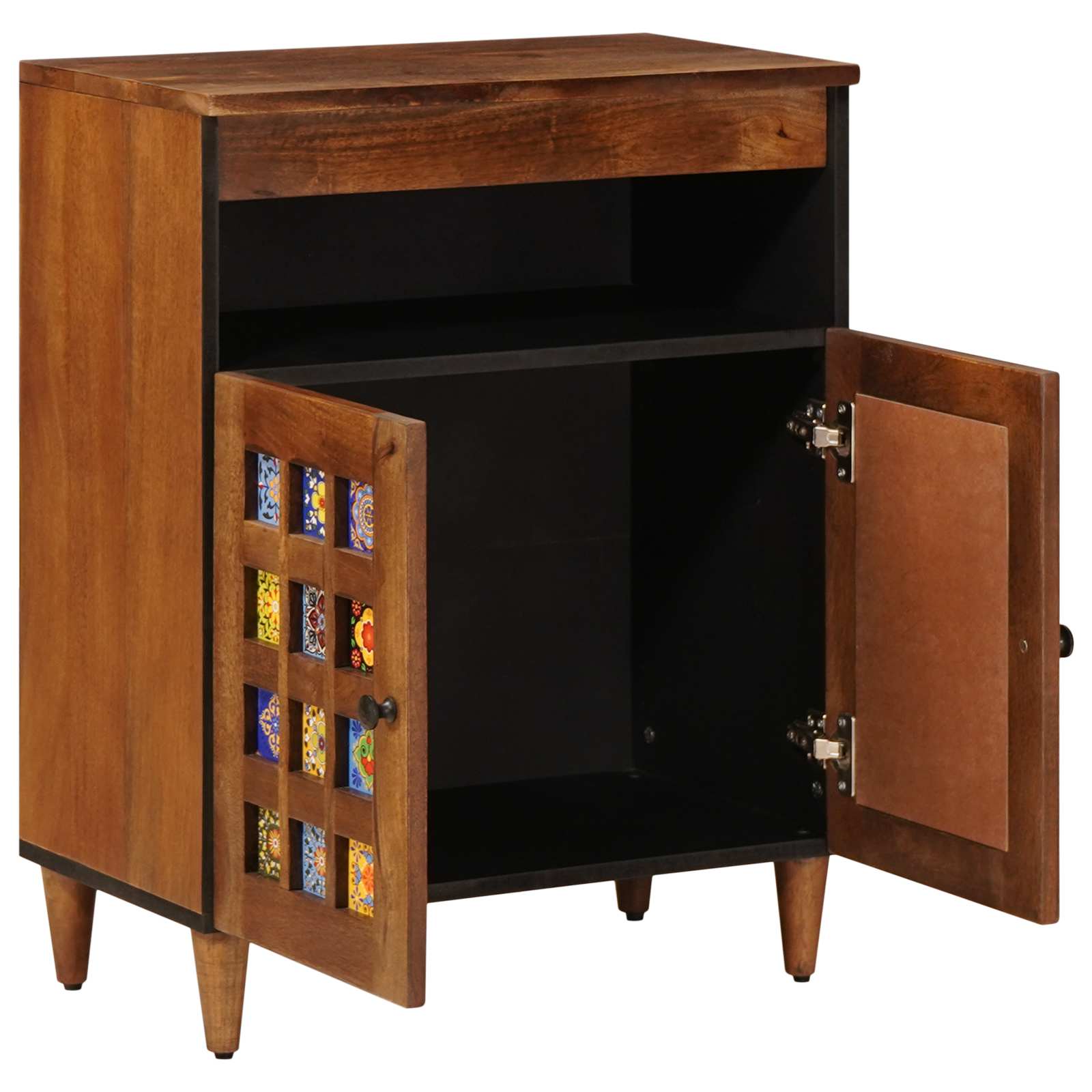 vidaXL Dressoir Walnotenhout 60 x 33,5 x 75 cm Massief Mango Hout