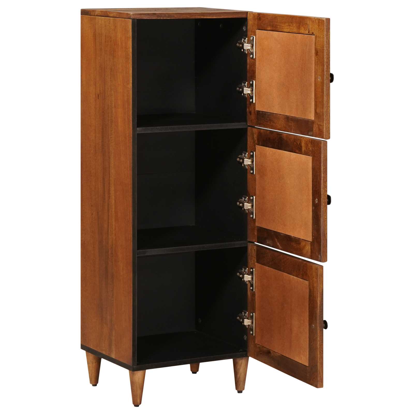 vidaXL Hoge kast Walnotenhout 40 x 33,5 x 110 cm Massief Mango Hout
