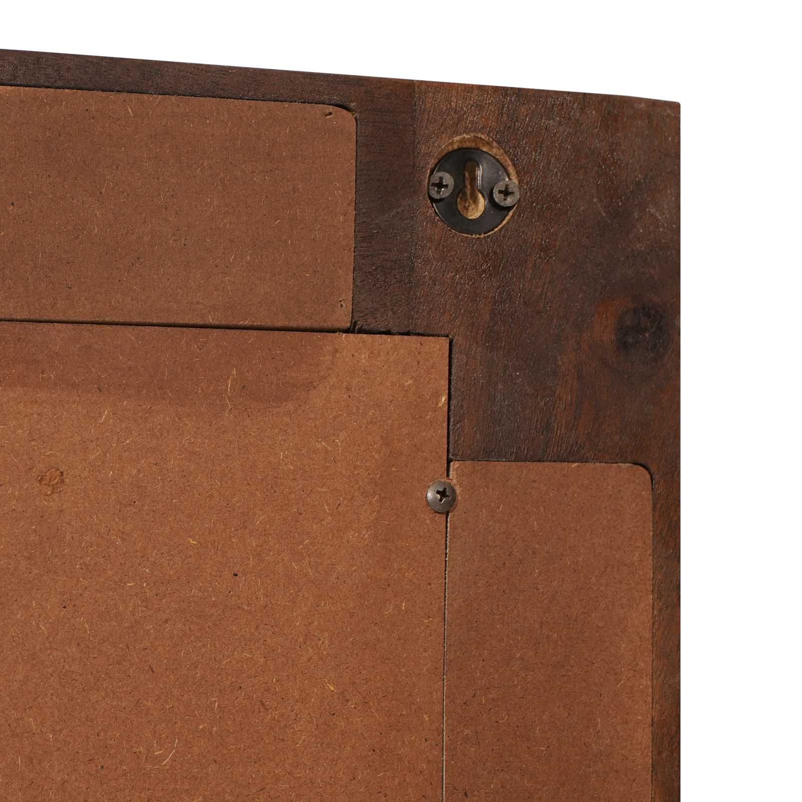 vidaXL Badkamer Spiegel Walnotenhout 50 x 70 x 3 cm Massief Mango Hout