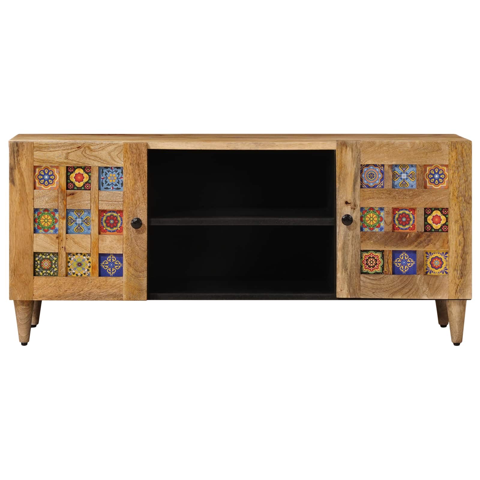 vidaXL TV-kast Walnotenhout 105 x 33,5 x 46 cm Massief Mango Hout