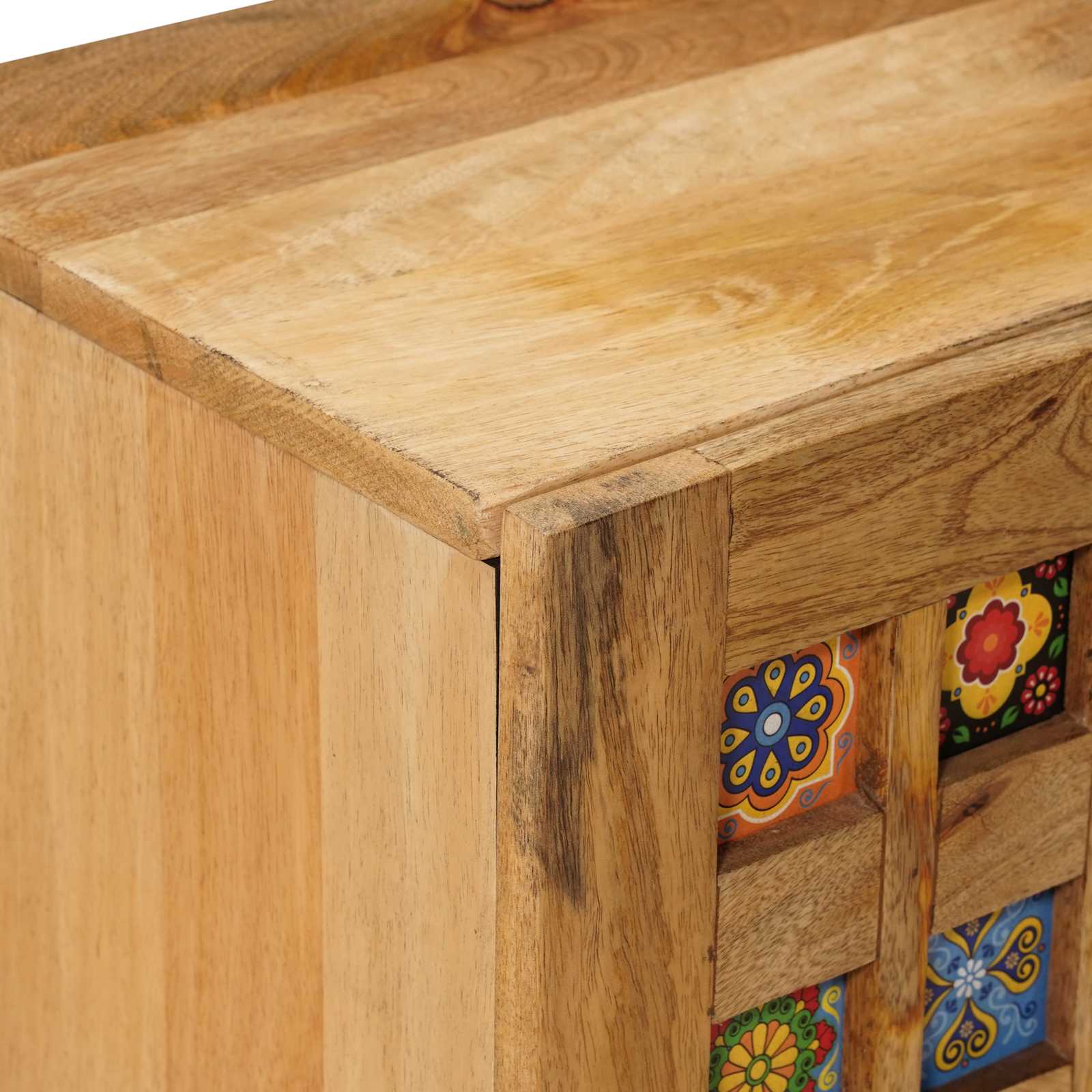 vidaXL TV-kast Walnotenhout 105 x 33,5 x 46 cm Massief Mango Hout