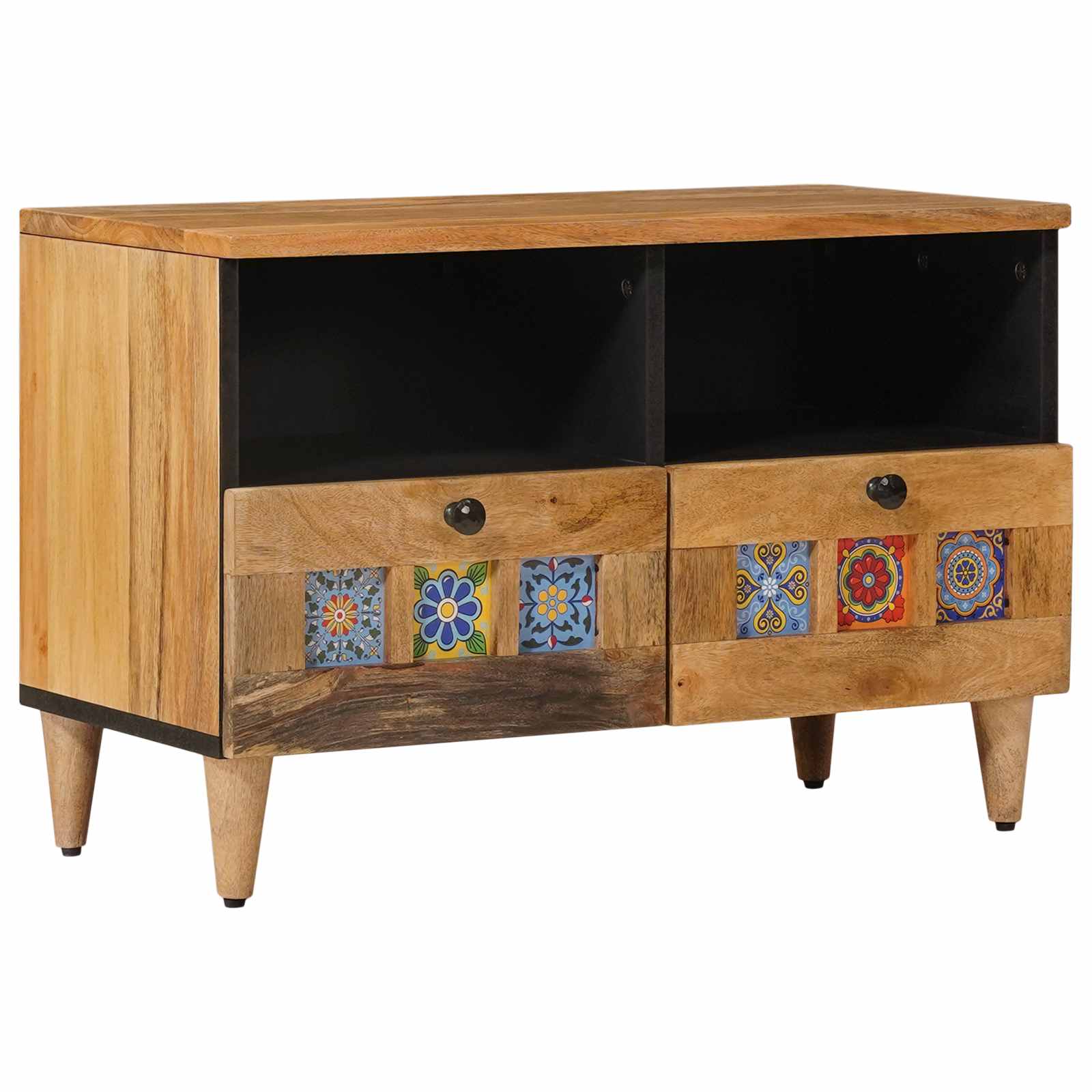 vidaXL TV-kast Walnotenhout 70 x 33,5 x 46 cm Massief Mango Hout