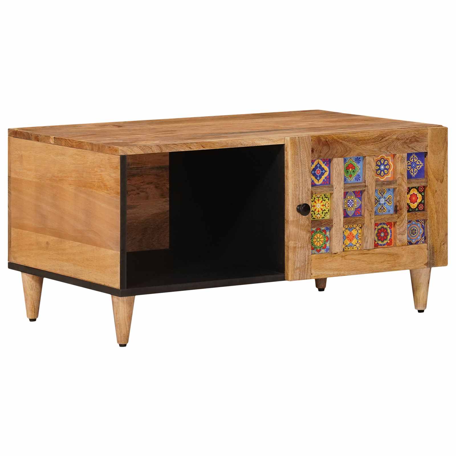 vidaXL Salontafel Bruin 80 x 50 x 40 cm Massief Mango Hout
