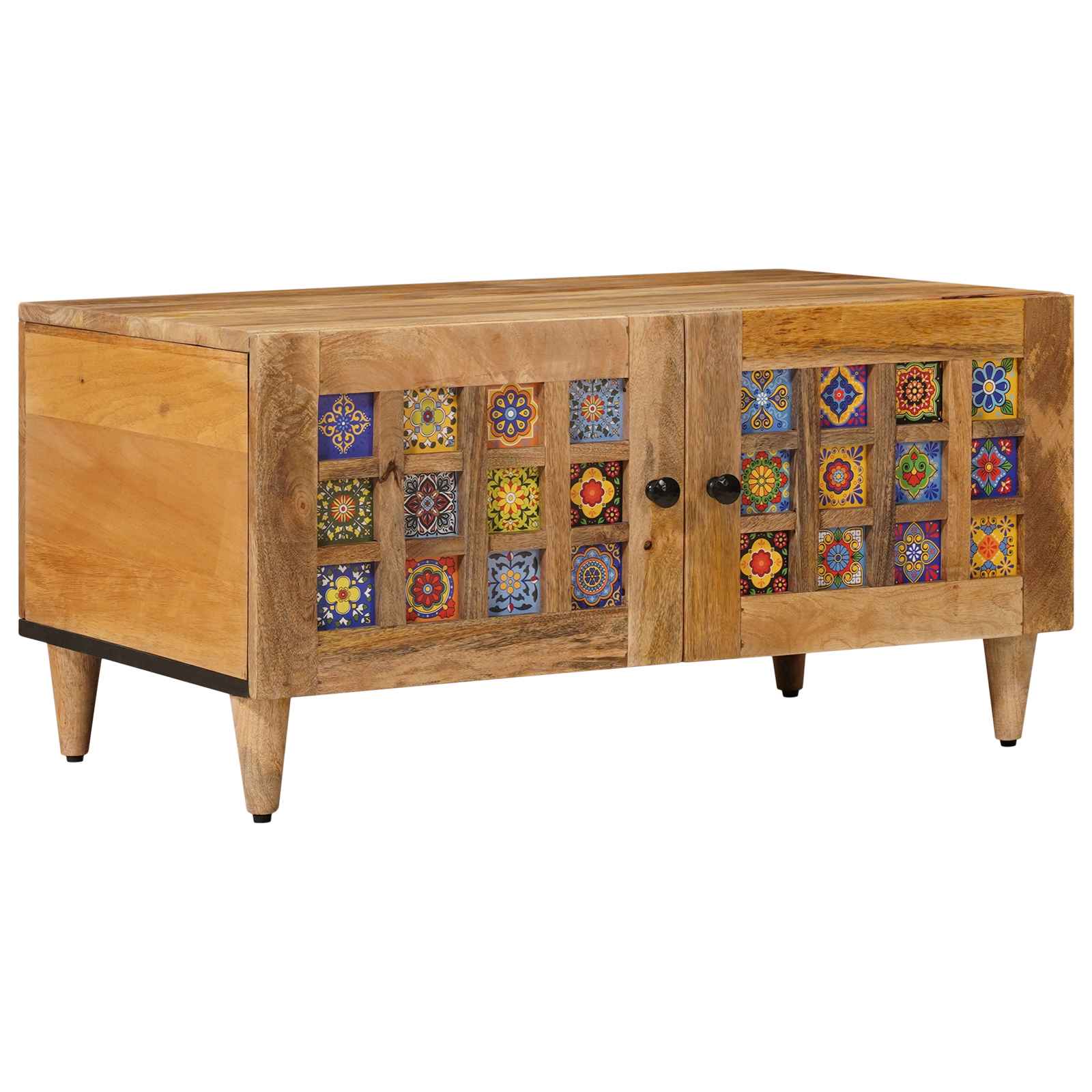 vidaXL Salontafel Bruin 80 x 50 x 40 cm Massief Mango Hout