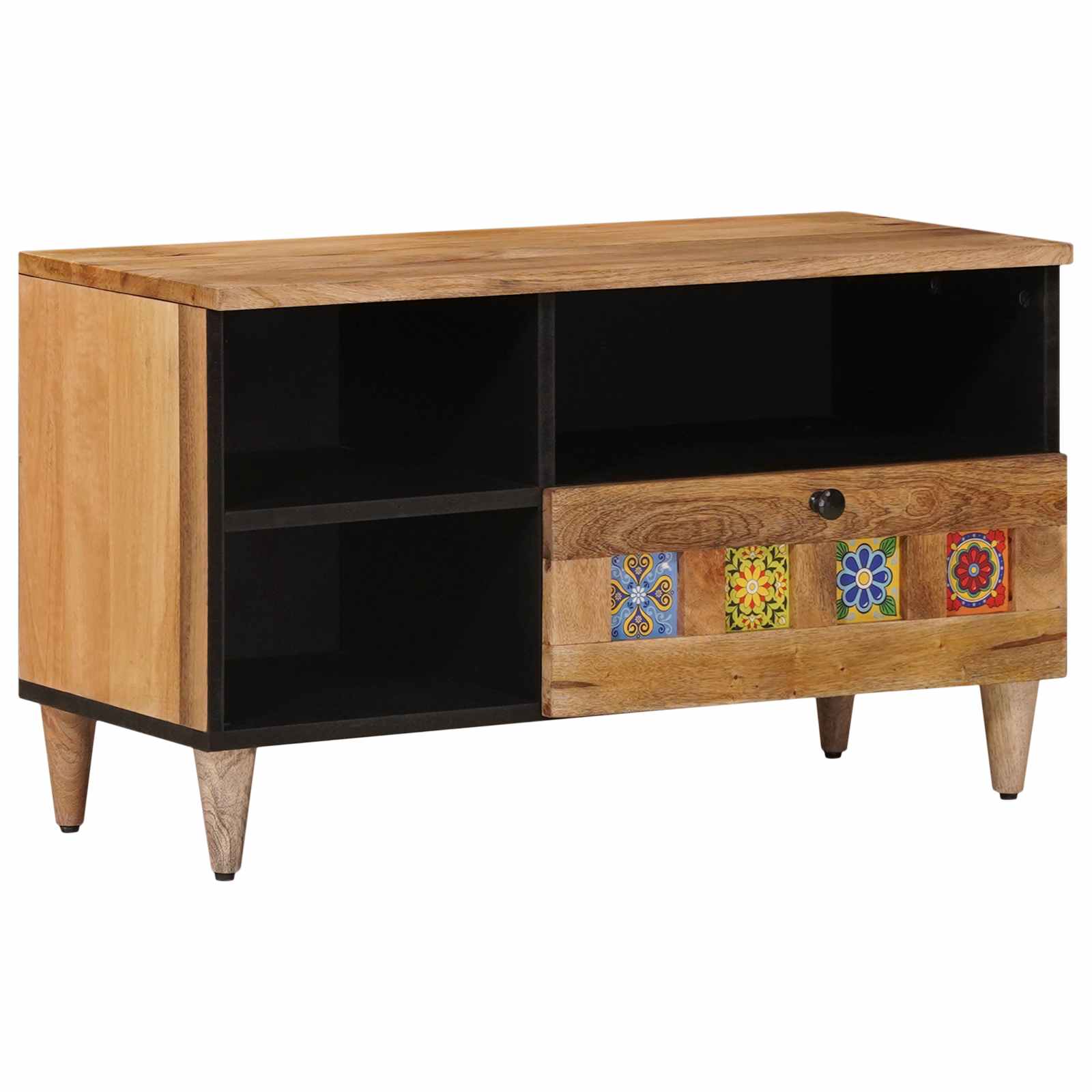 vidaXL TV-kast Walnotenhout 80 x 33,5 x 46 cm Massief Mango Hout