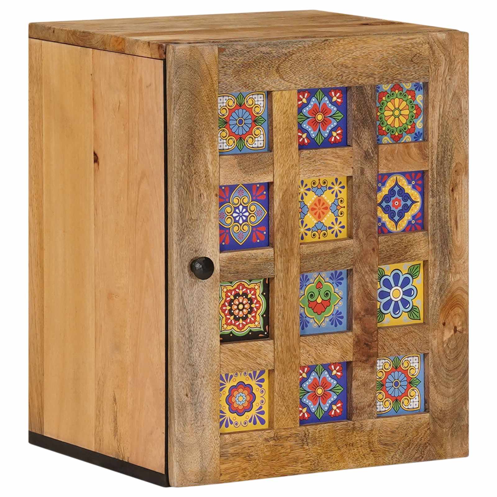 vidaXL Badkamer Hangkast met opslag Walnotenhout 38 x 33,5 x 48 cm