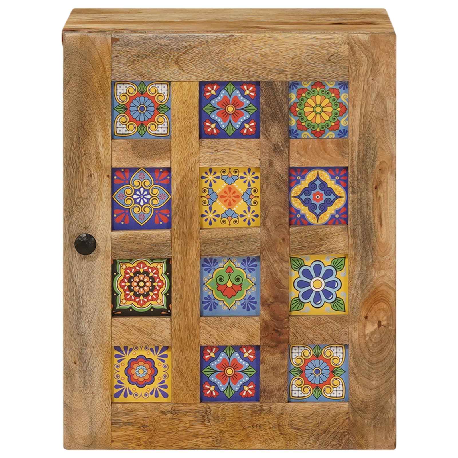 vidaXL Badkamer Hangkast met opslag Walnotenhout 38 x 33,5 x 48 cm