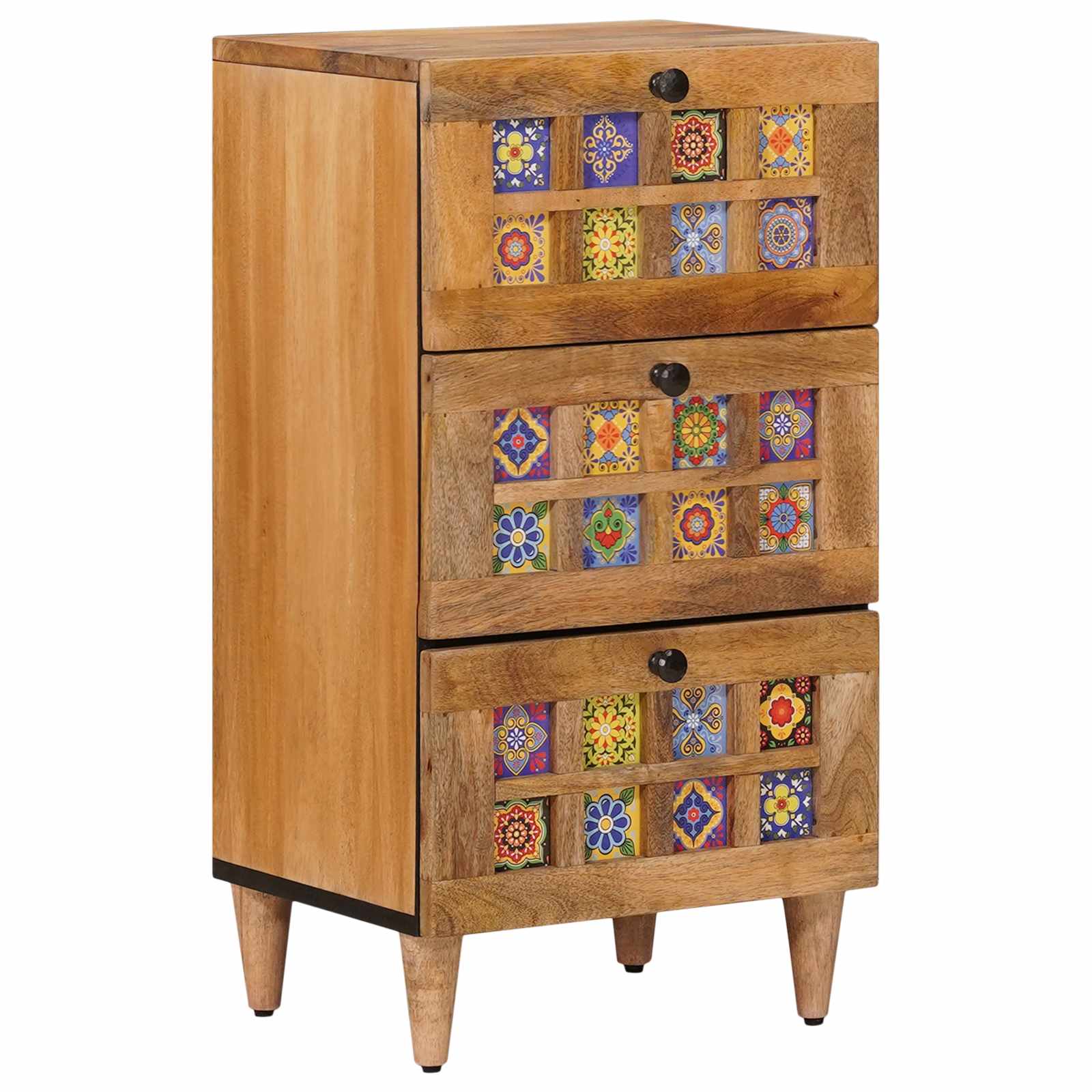 vidaXL Dressoir Walnotenhout 40 x 33,5 x 75 cm Massief Mango Hout