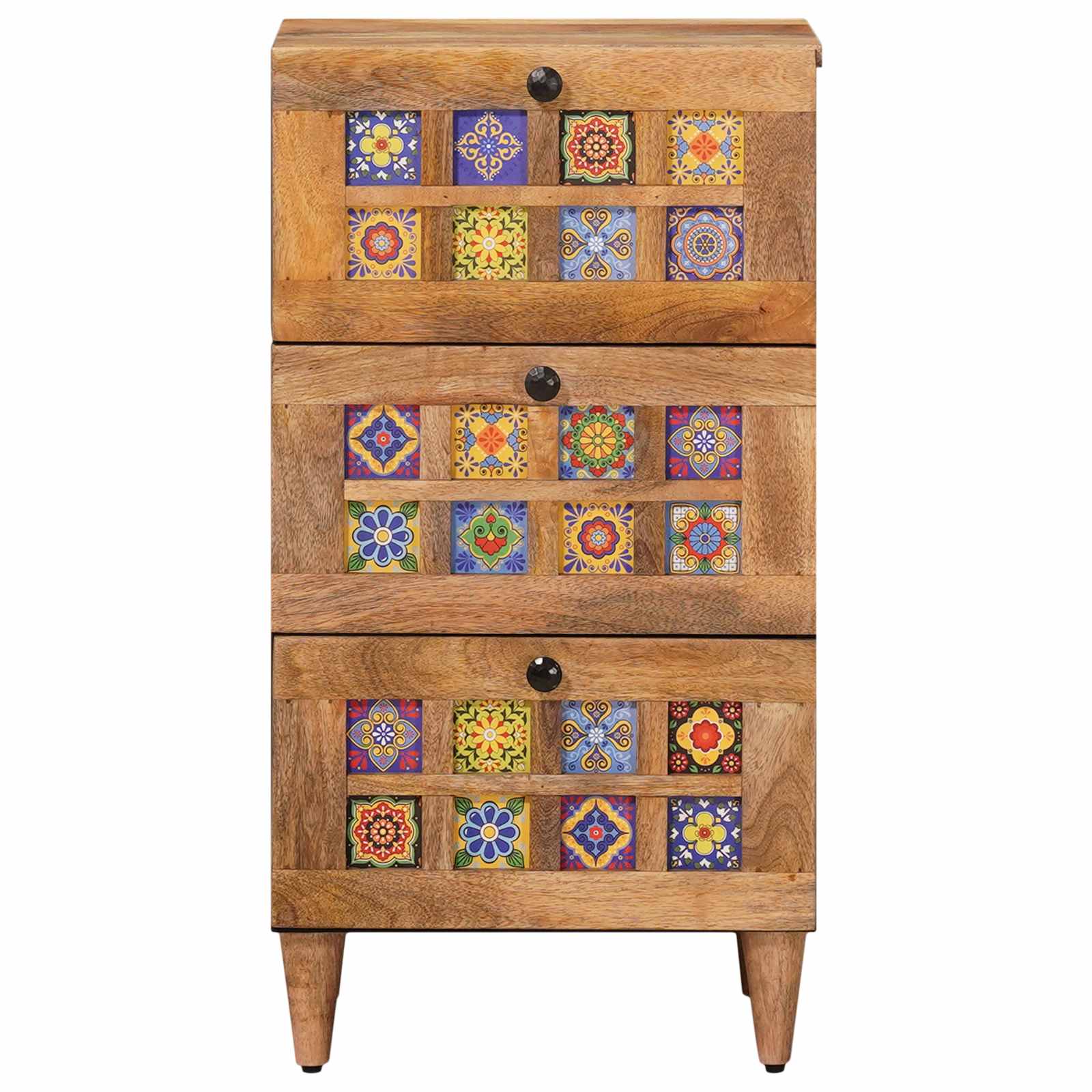 vidaXL Dressoir Walnotenhout 40 x 33,5 x 75 cm Massief Mango Hout
