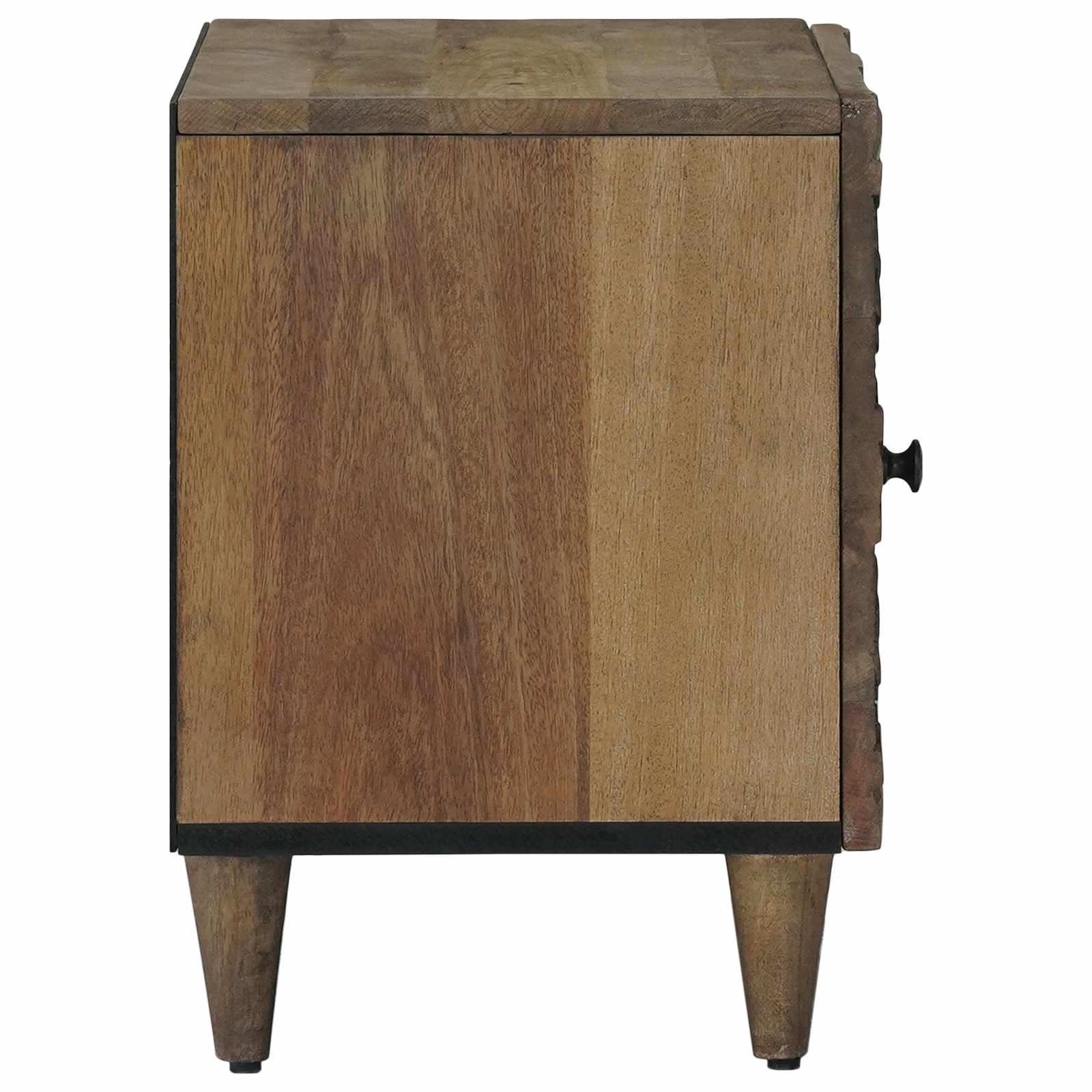 vidaXL Nachtkastje Wit 40 x 33,5 x 46 cm Massief Mango Hout