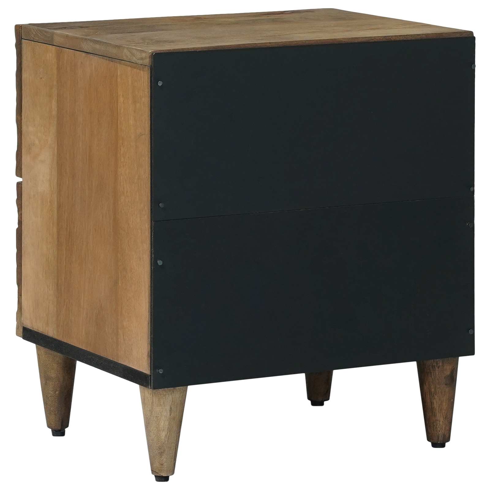 vidaXL Nachtkastje Wit 40 x 33,5 x 46 cm Massief Mango Hout