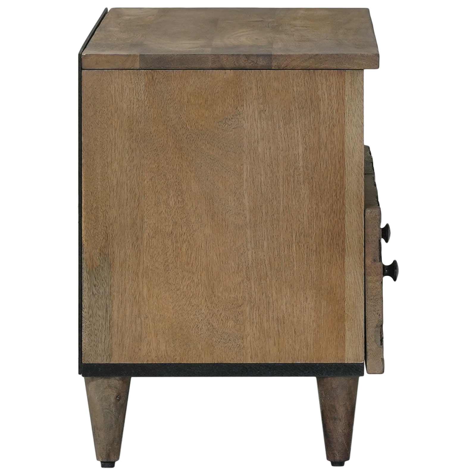 vidaXL TV-kast met opslag Wit 70 x 33,5 x 46 cm Massief Mango Hout
