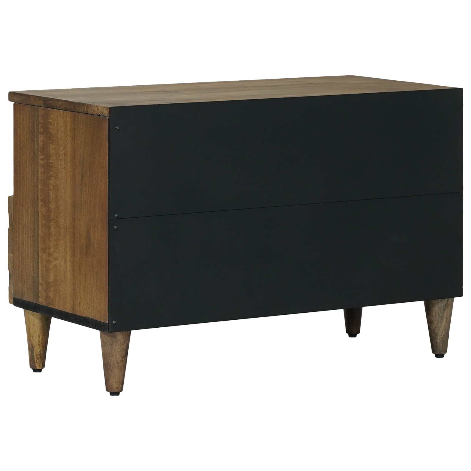 vidaXL TV-kast met opslag Wit 70 x 33,5 x 46 cm Massief Mango Hout