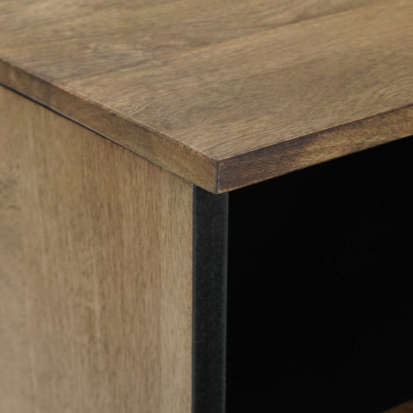 vidaXL TV-kast met opslag Wit 70 x 33,5 x 46 cm Massief Mango Hout