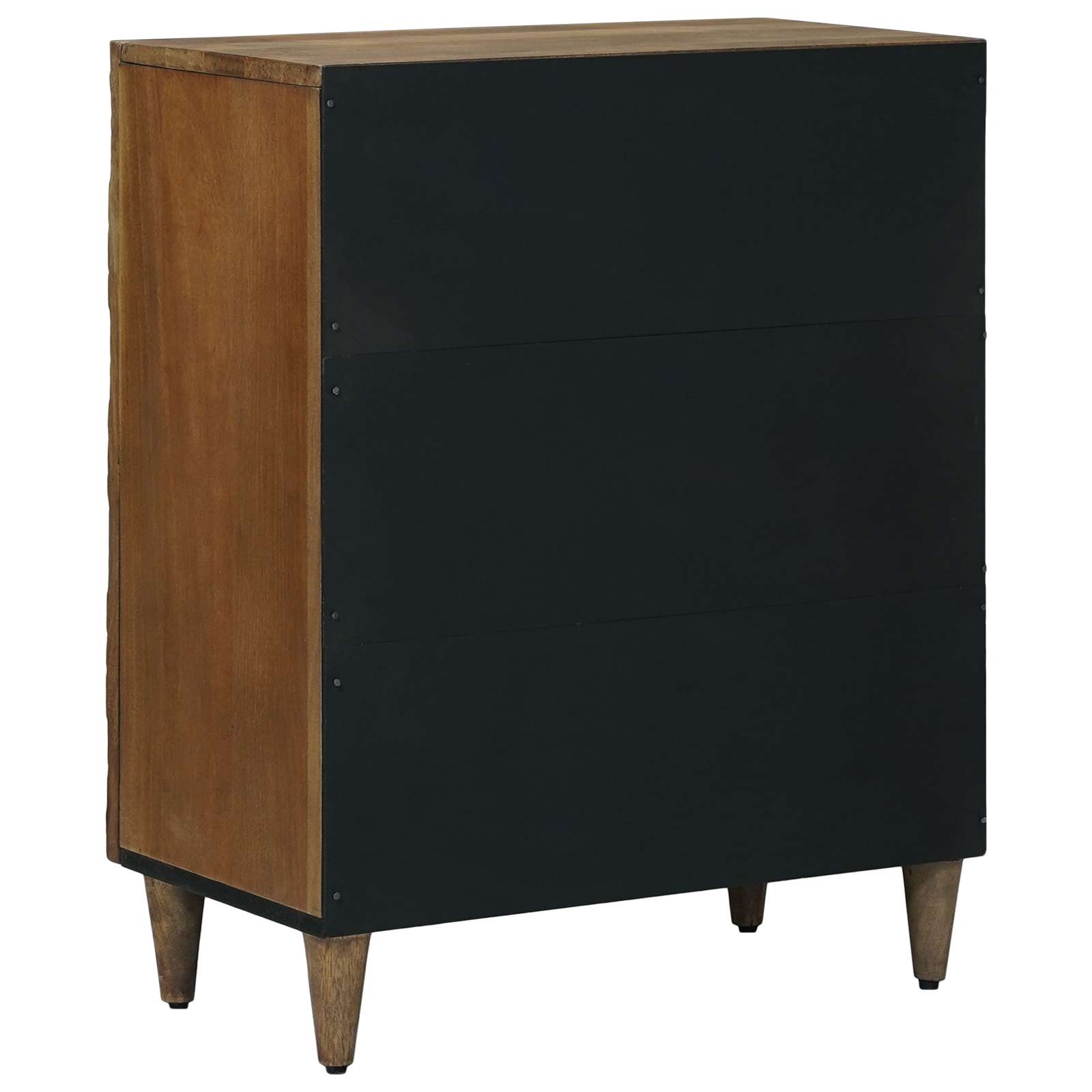 vidaXL Opslag Dressoir Wit 60 x 33,5 x 75 cm Massief Mango Hout