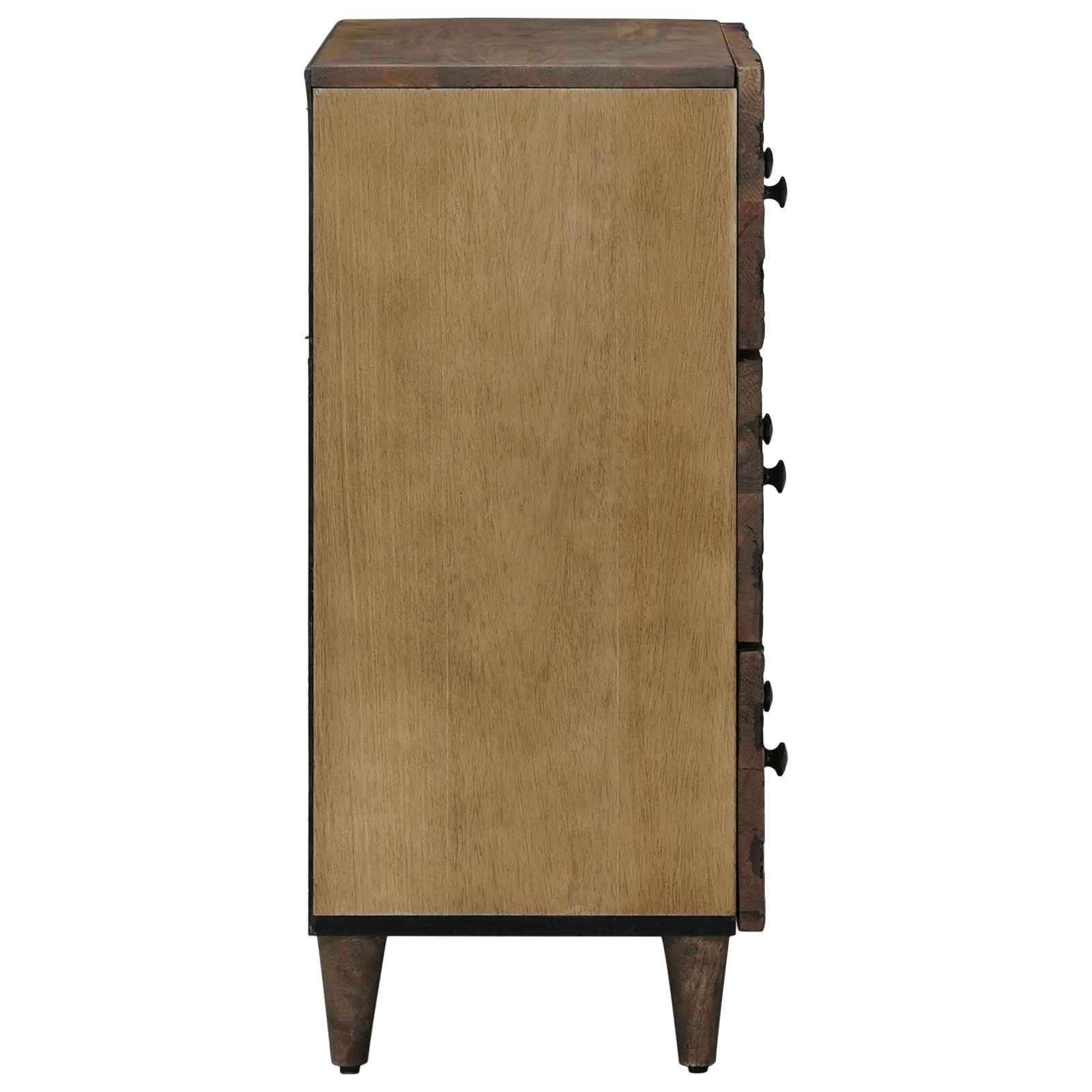 vidaXL Opslag Dressoir Wit 60 x 33,5 x 75 cm Massief Mango Hout