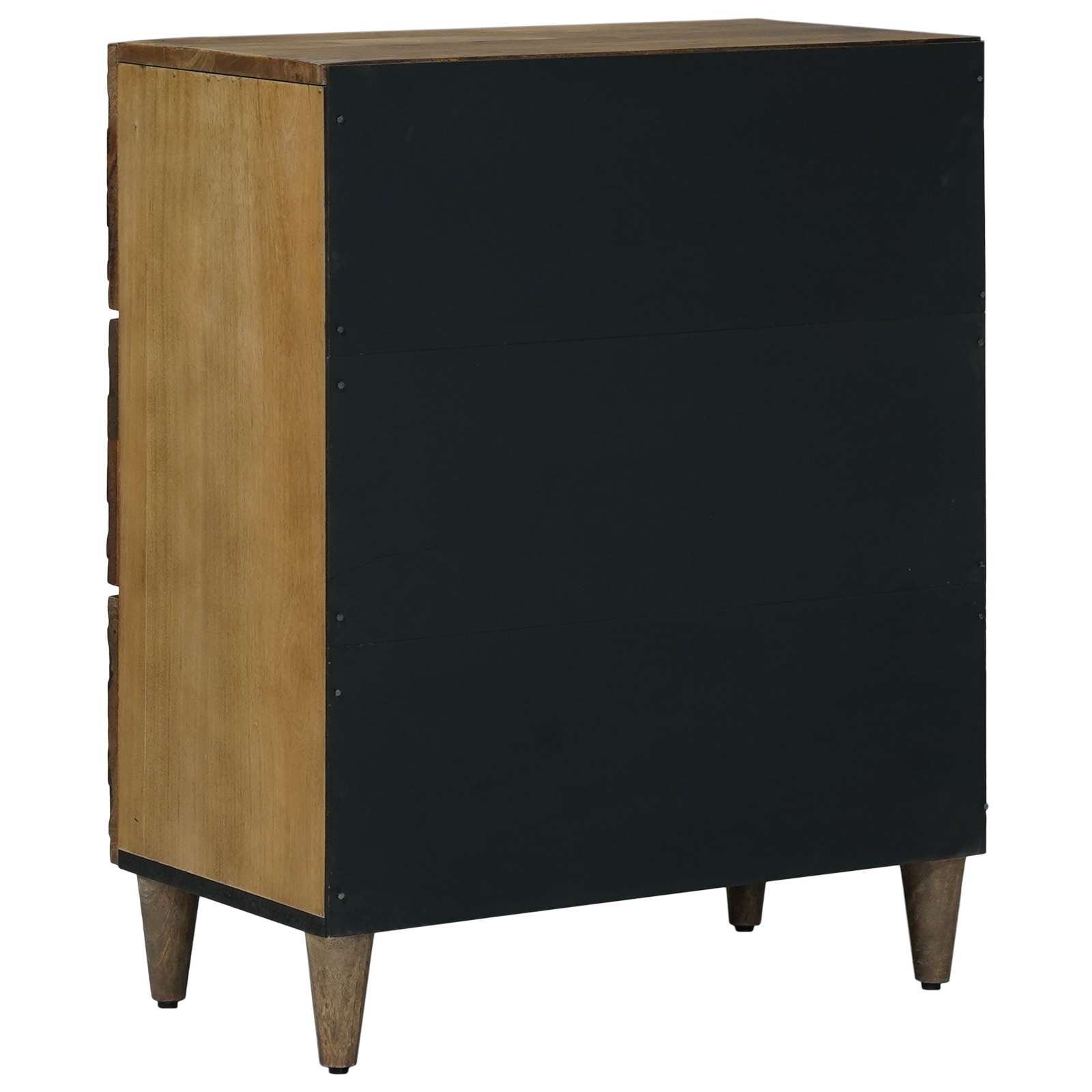 vidaXL Opslag Dressoir Wit 60 x 33,5 x 75 cm Massief Mango Hout