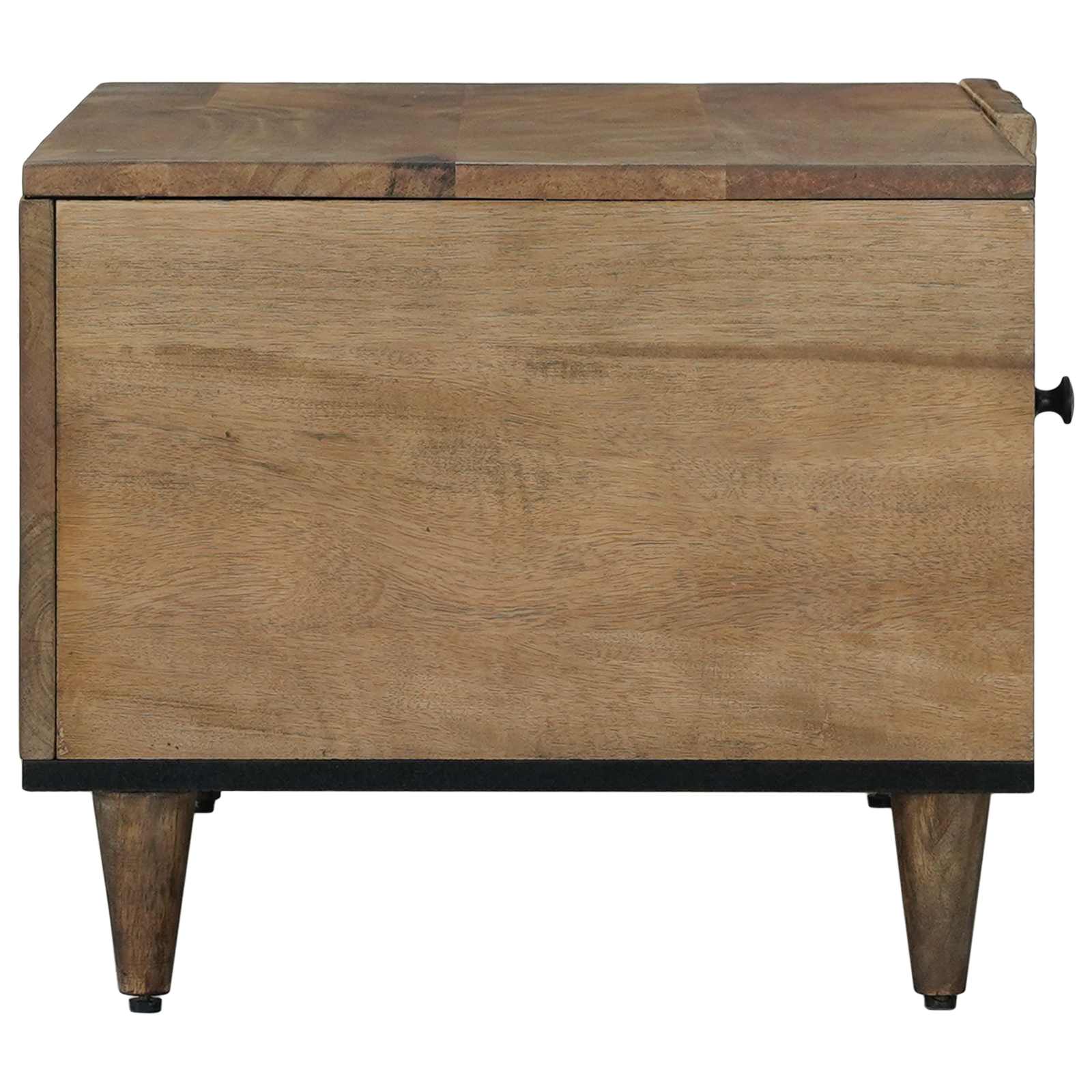 vidaXL Salontafel Wit 80 x 50 x 40 cm Massief Mango Hout