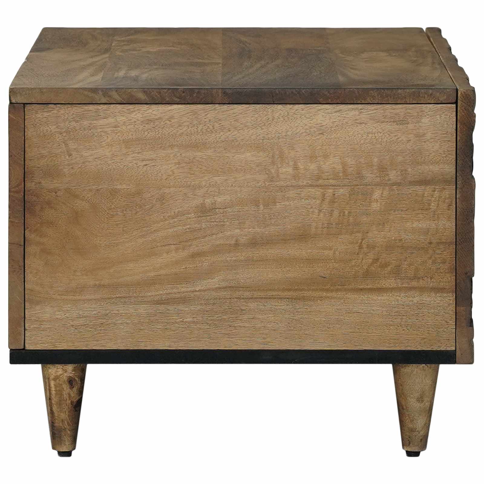 vidaXL Salontafel Wit 80 x 50 x 40 cm Massief Mango Hout