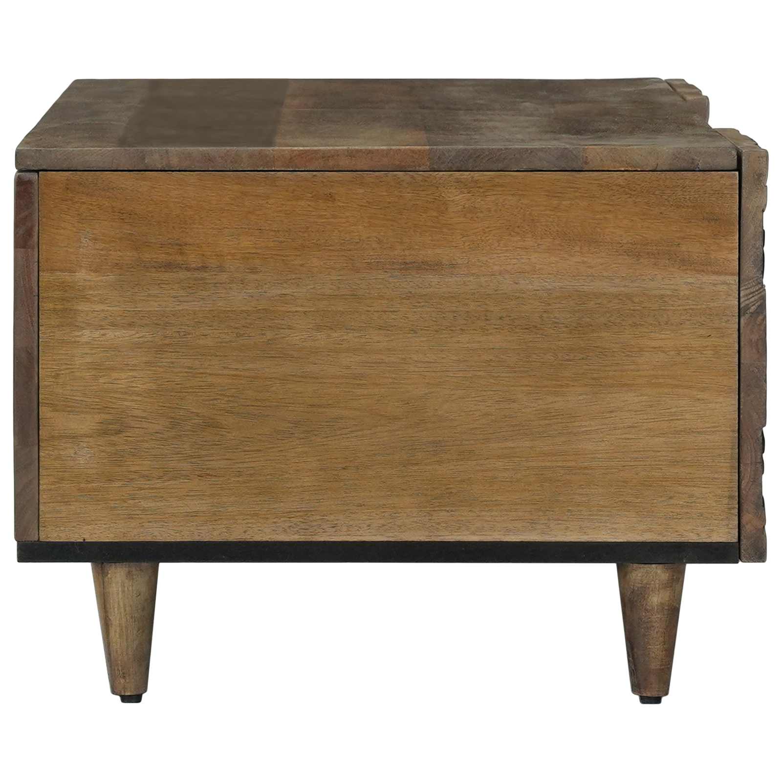 vidaXL Salontafel Wit 100 x 54 x 40 cm Massief Mango Hout