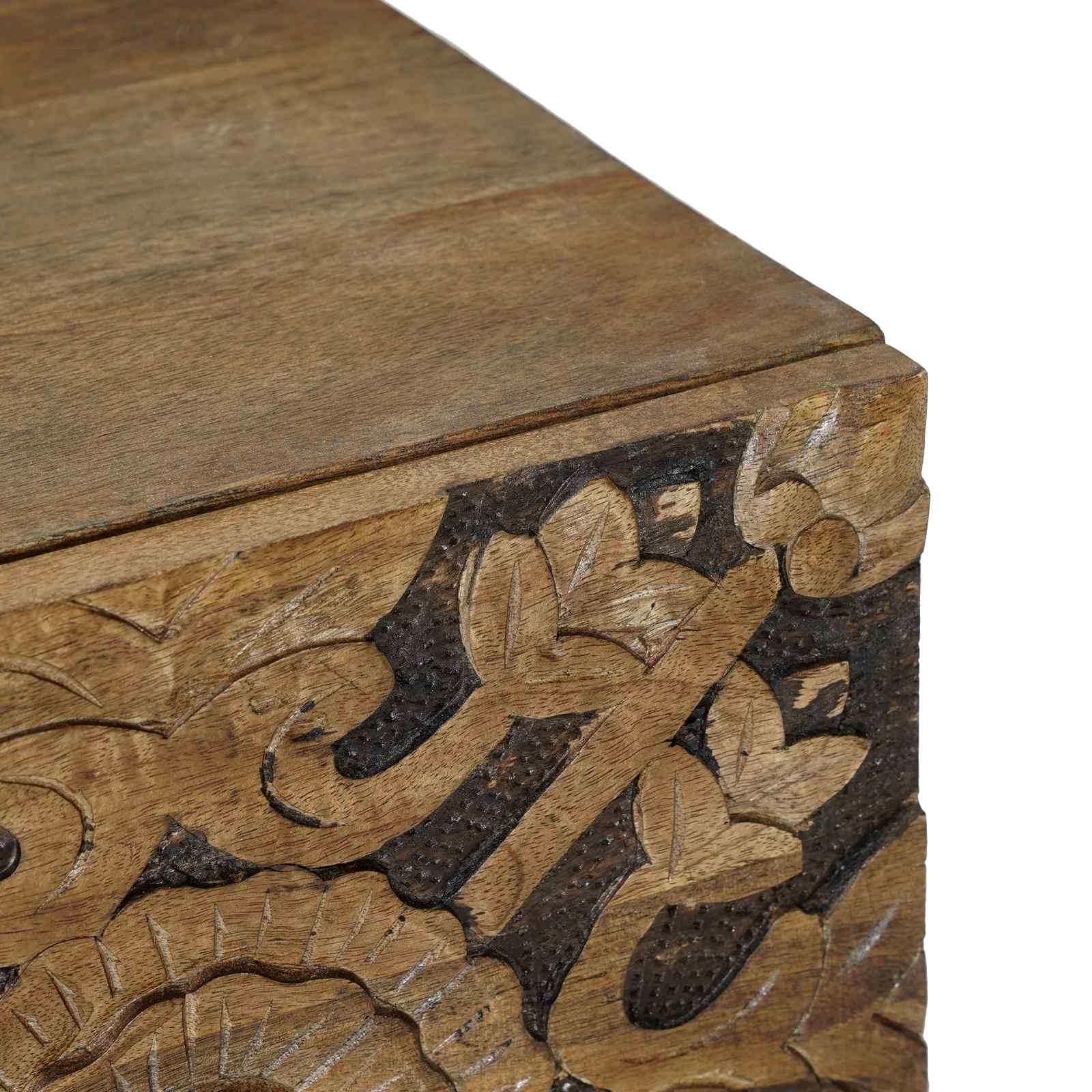 vidaXL Salontafel Wit 100 x 54 x 40 cm Massief Mango Hout