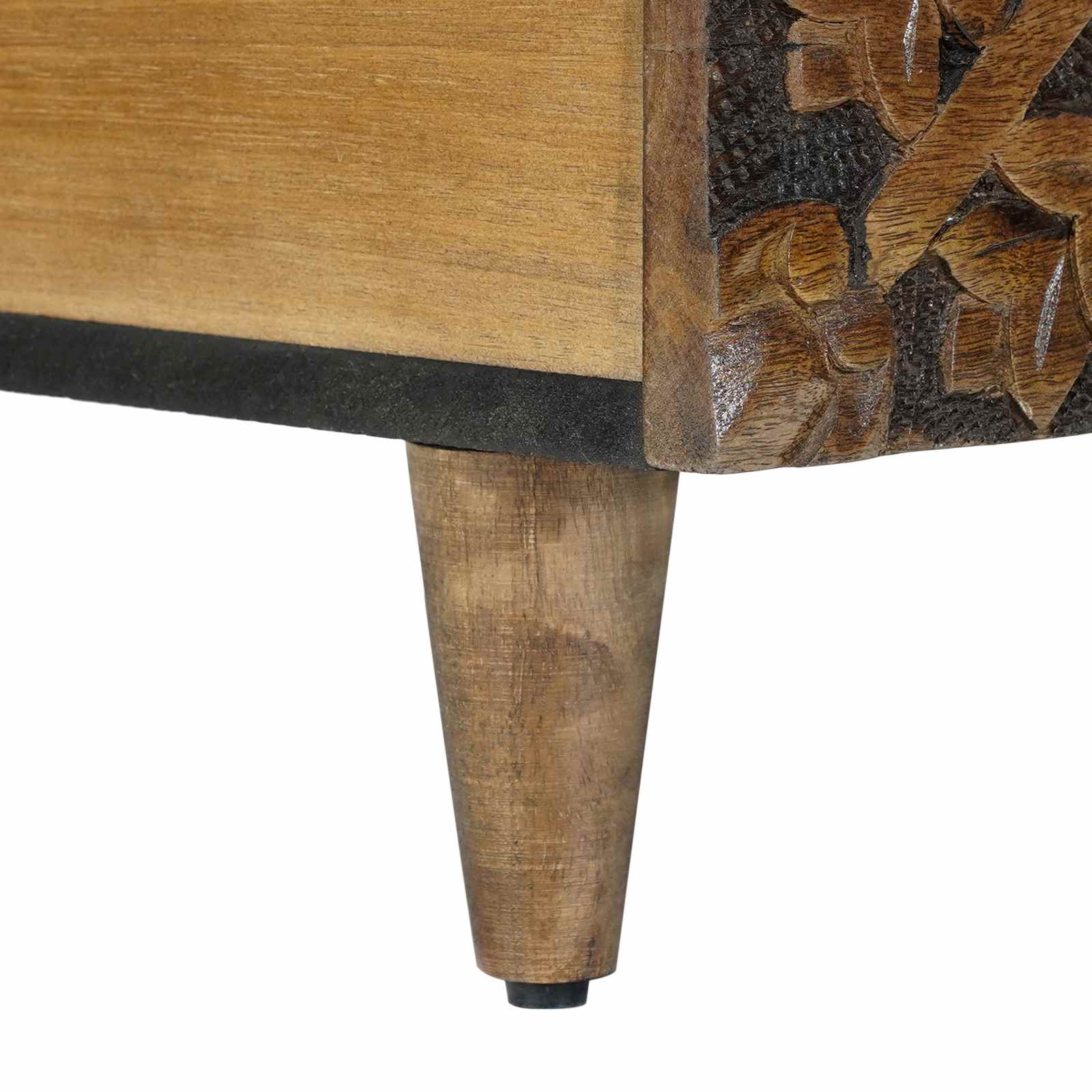 vidaXL Salontafel Wit 100 x 54 x 40 cm Massief Mango Hout