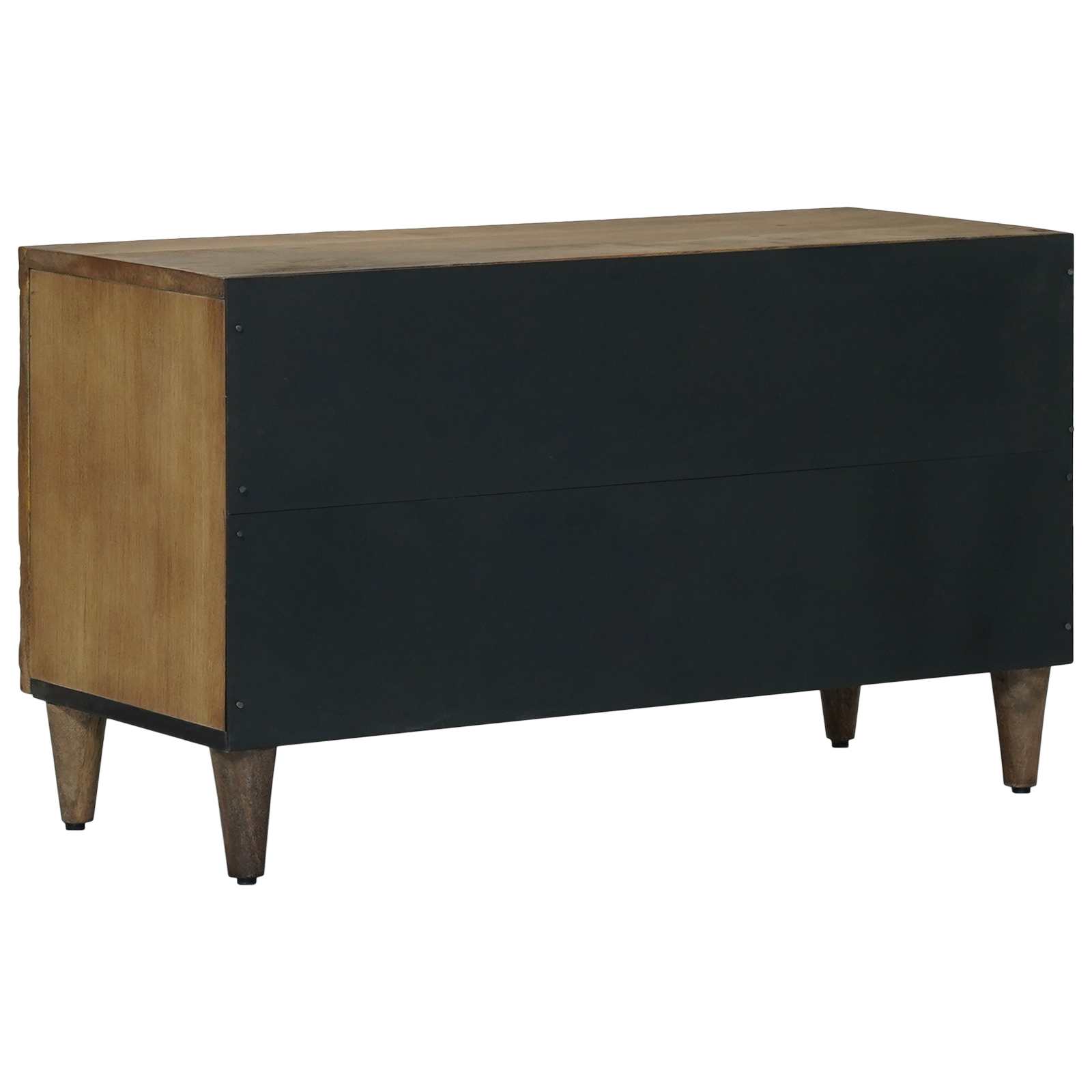 vidaXL TV-kast met opslag Wit 80 x 31,5 x 46 cm Massief Mango Hout