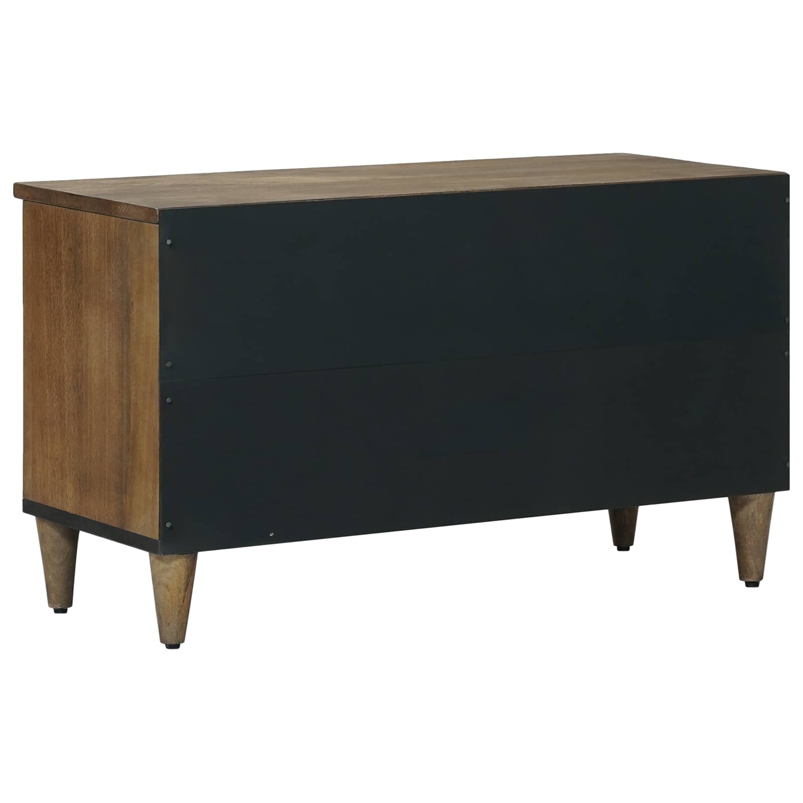 vidaXL TV-kast met lade Wit 80 x 33,5 x 46 cm Massief Mango Hout