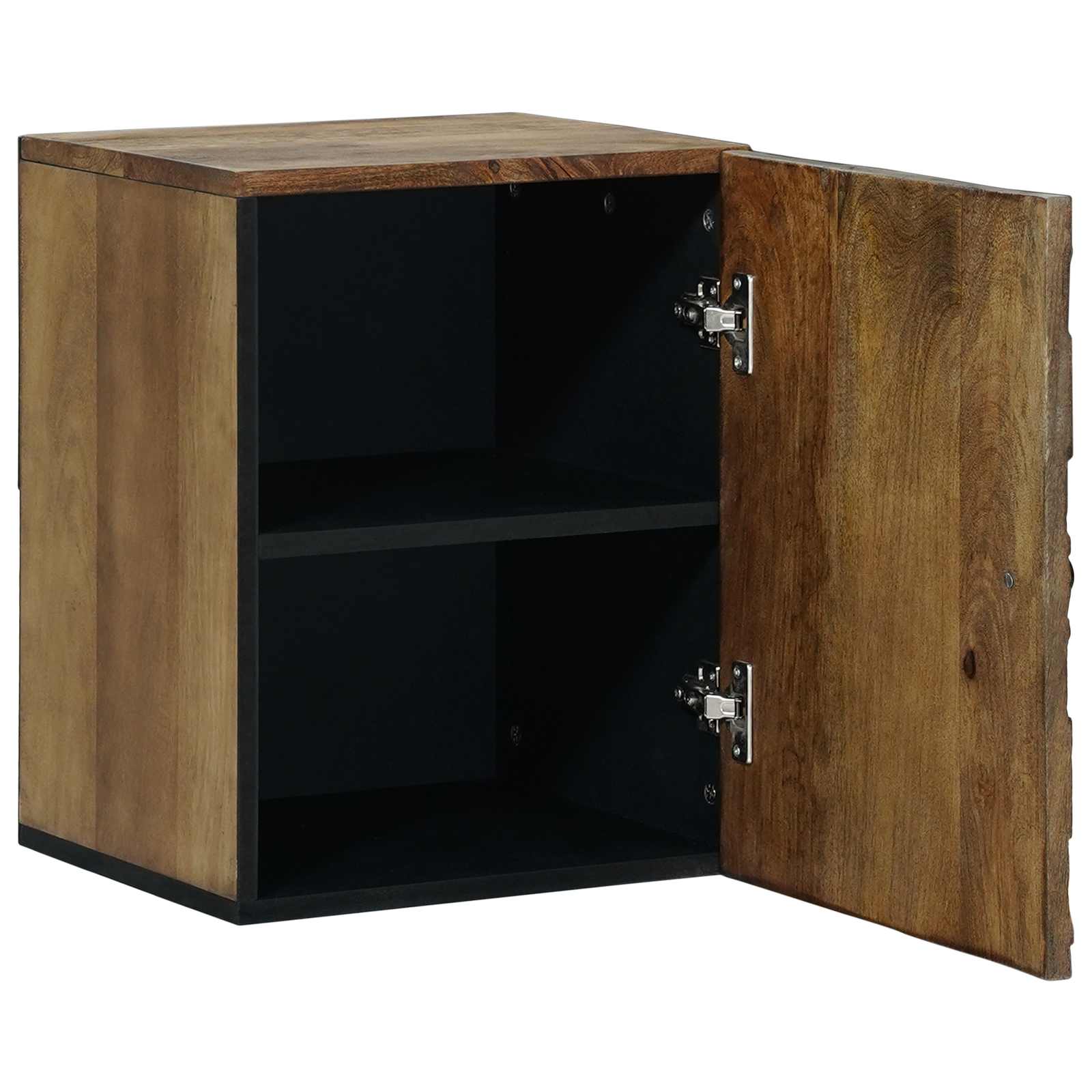 vidaXL Badkamer Hangkast Wit 38 x 33,5 x 48 cm Massief Mango Hout