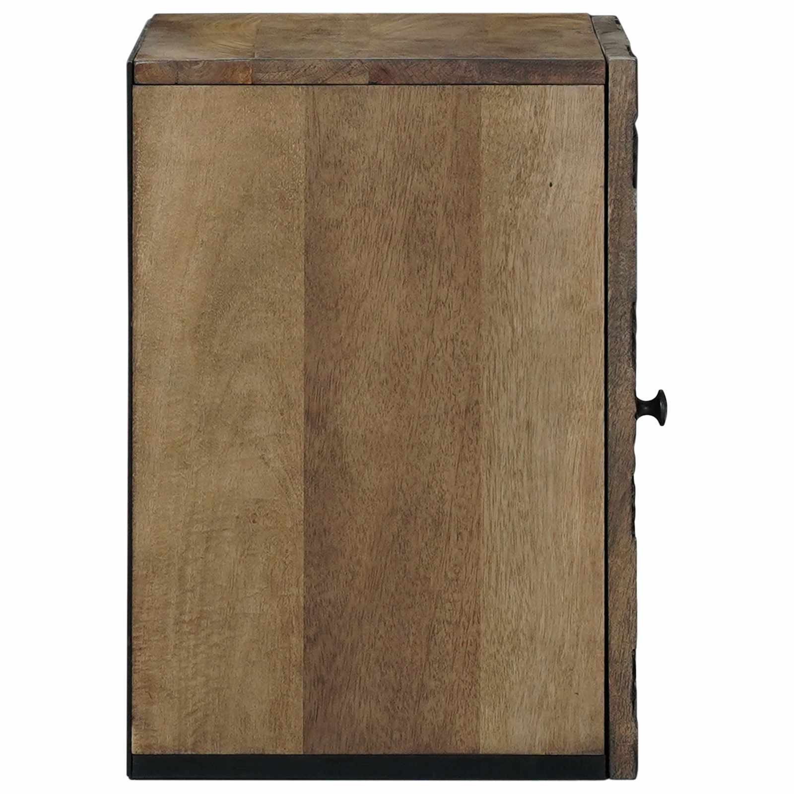 vidaXL Badkamer Hangkast Wit 38 x 33,5 x 48 cm Massief Mango Hout