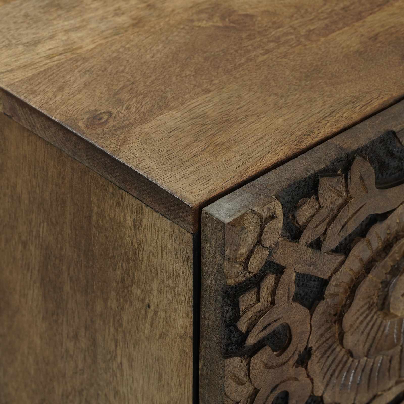 vidaXL Badkamer Hangkast Wit 38 x 33,5 x 48 cm Massief Mango Hout