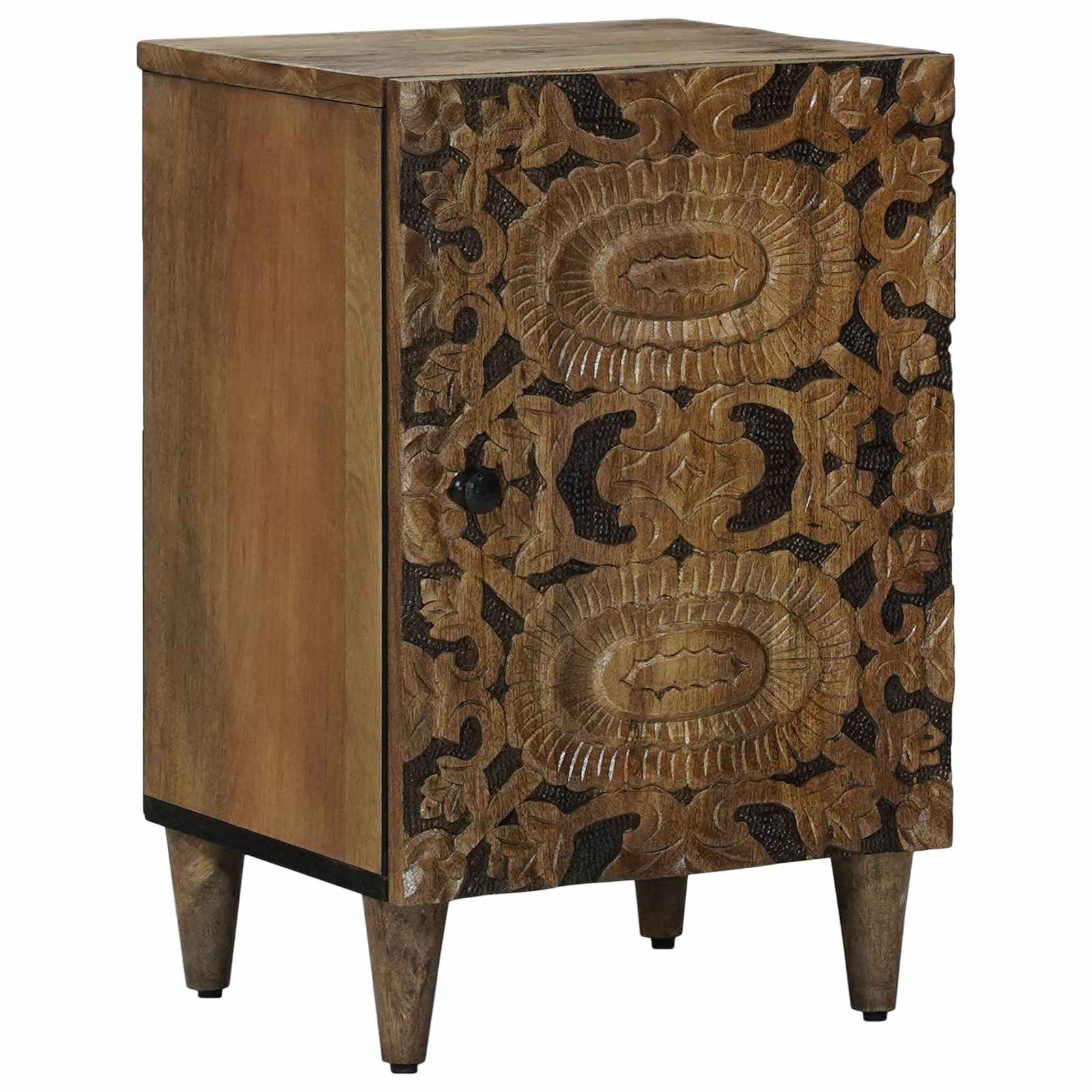 vidaXL Badkamerkast Wit 38 x 33,5 x 58 cm Massief Mango Hout