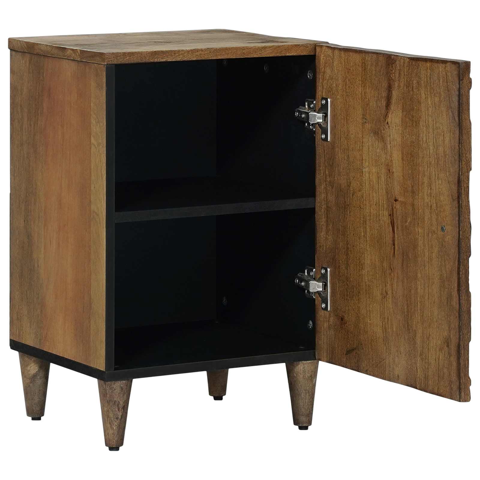 vidaXL Badkamerkast Wit 38 x 33,5 x 58 cm Massief Mango Hout