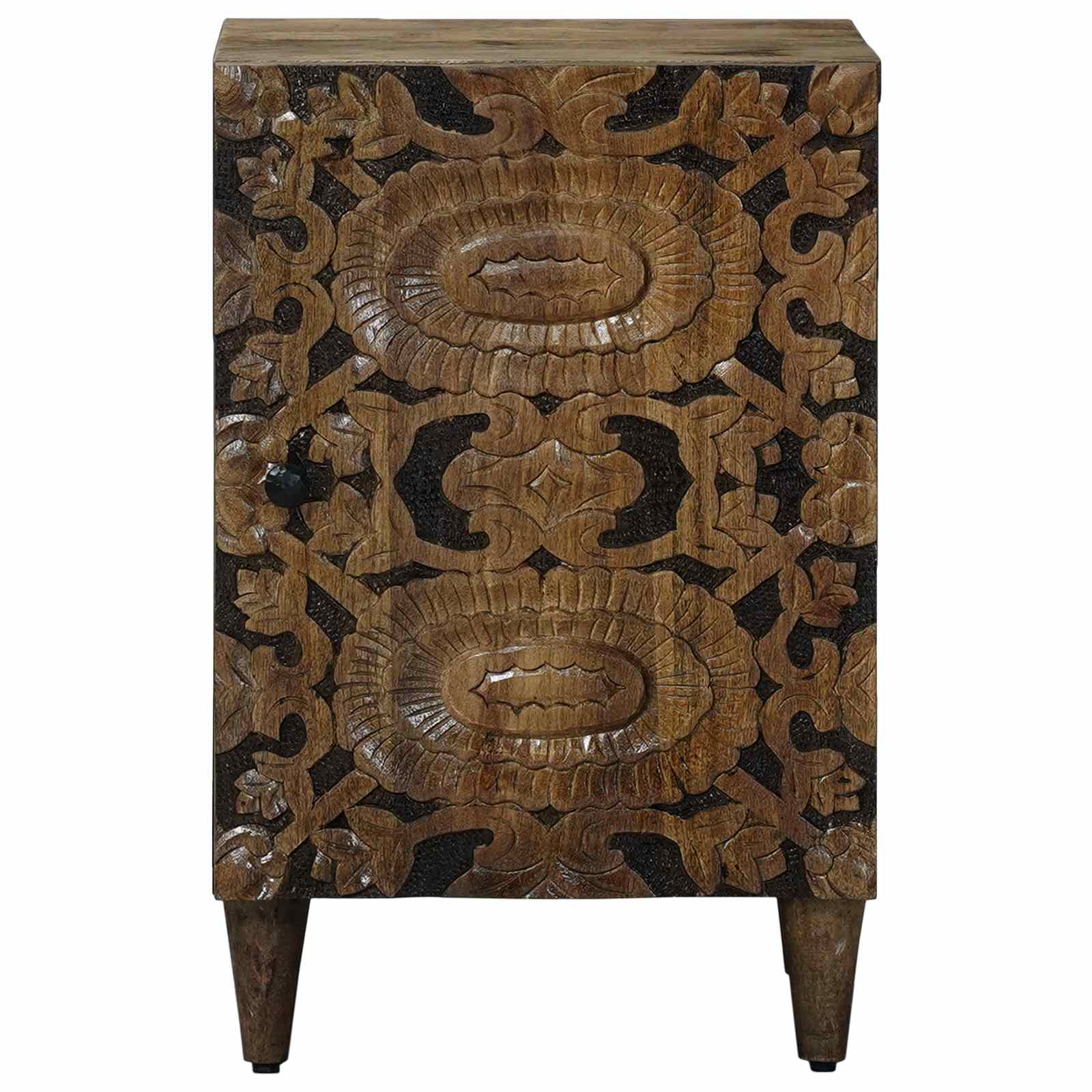 vidaXL Badkamerkast Wit 38 x 33,5 x 58 cm Massief Mango Hout